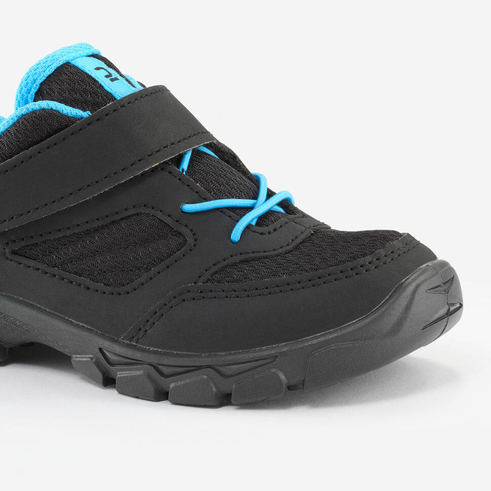 quechua-nh100-wanderschuhe-kinder-schwarz-klettverschluss image 6