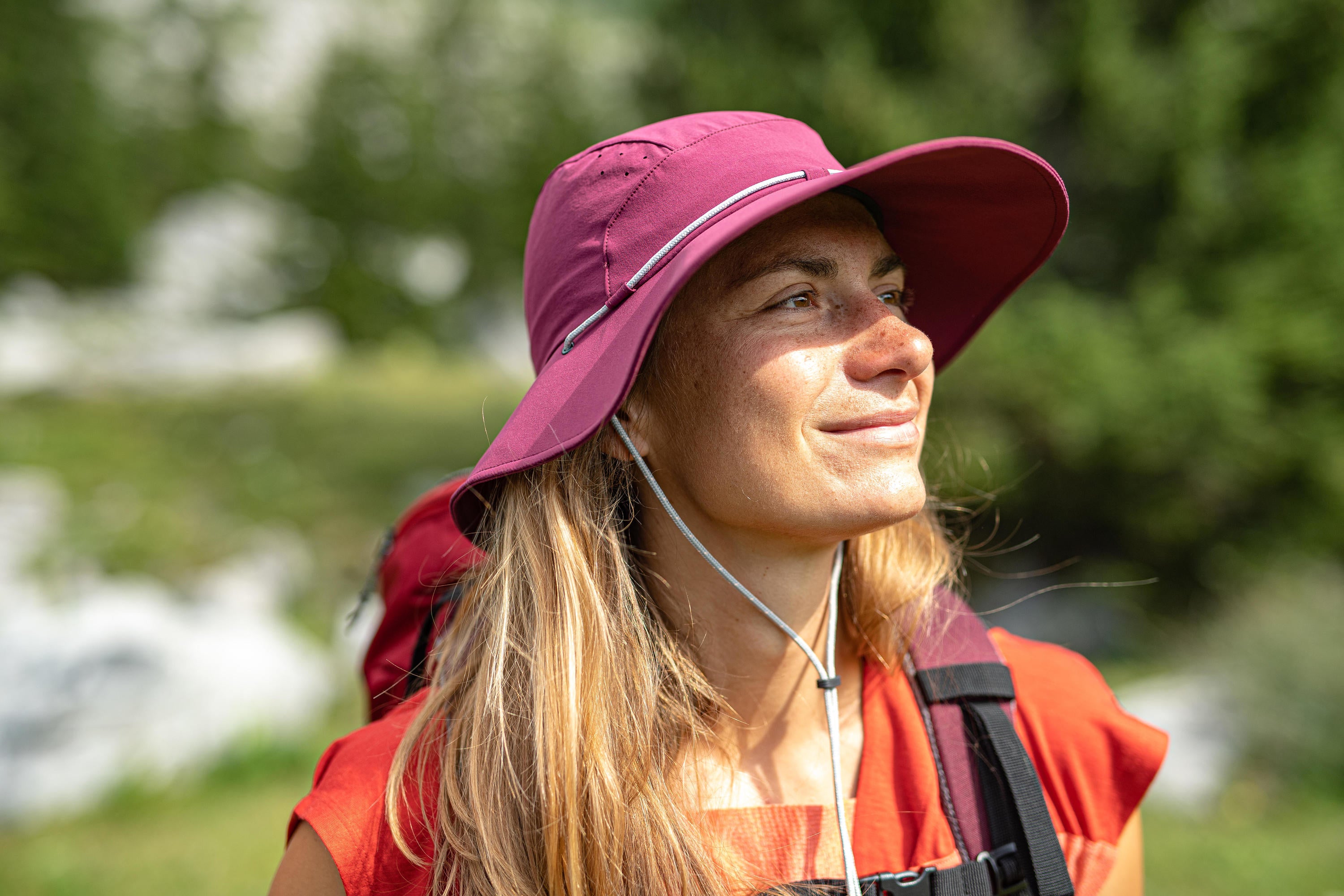 forclaz-mt500-wanderhut-damen-lila-upf-50 image 4