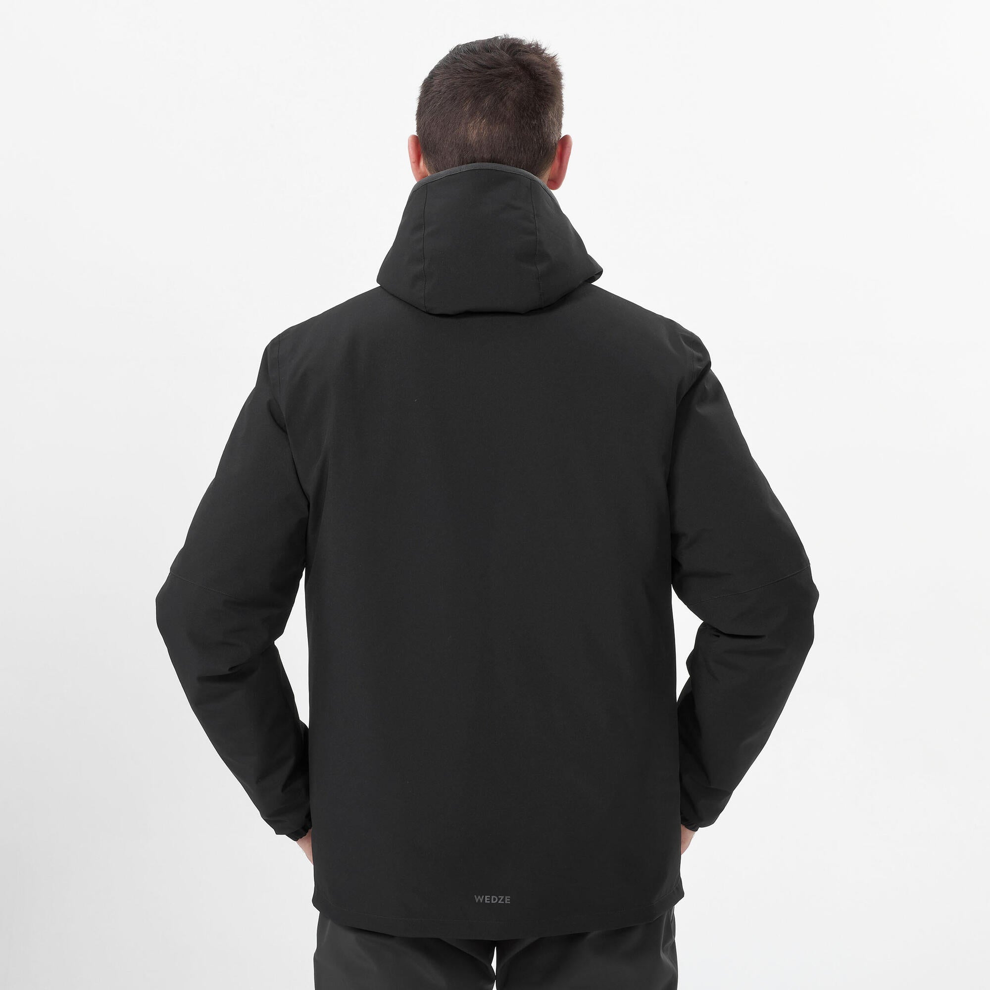 wedze-100-skijacke-herren-smoked-black-wasserdicht image 3