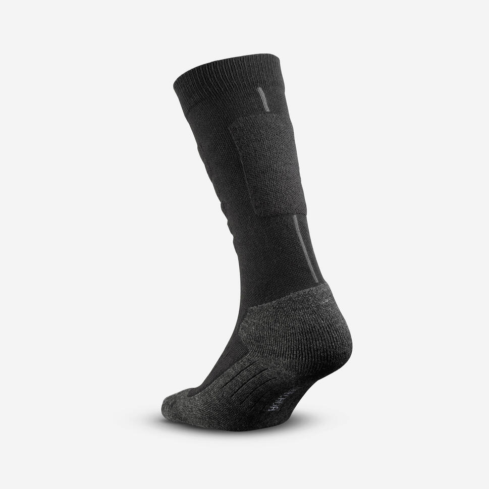 wedze-500-warme-woll-skisocken-smoked-black image 4