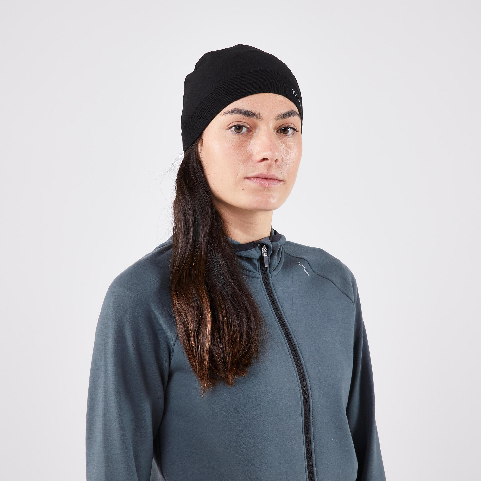 kiprun-seamless-laufm-tze-beanie-smoked-black-nahtlos image 5