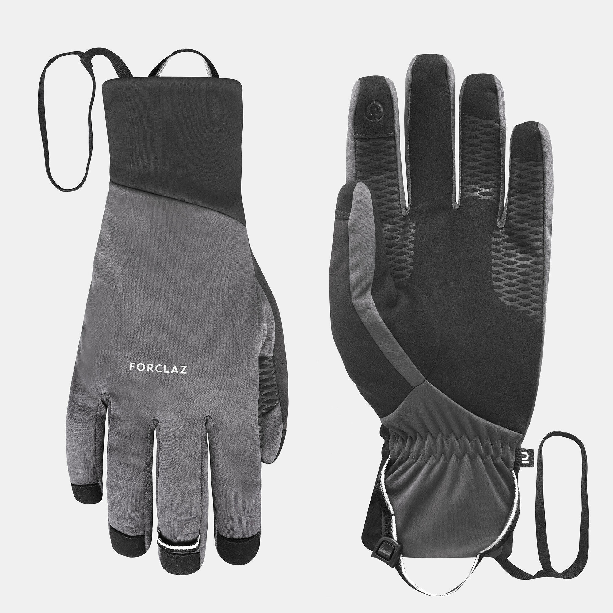 forclaz-mt900-trekking-handschuhe-carbon-gray-winddicht image 2