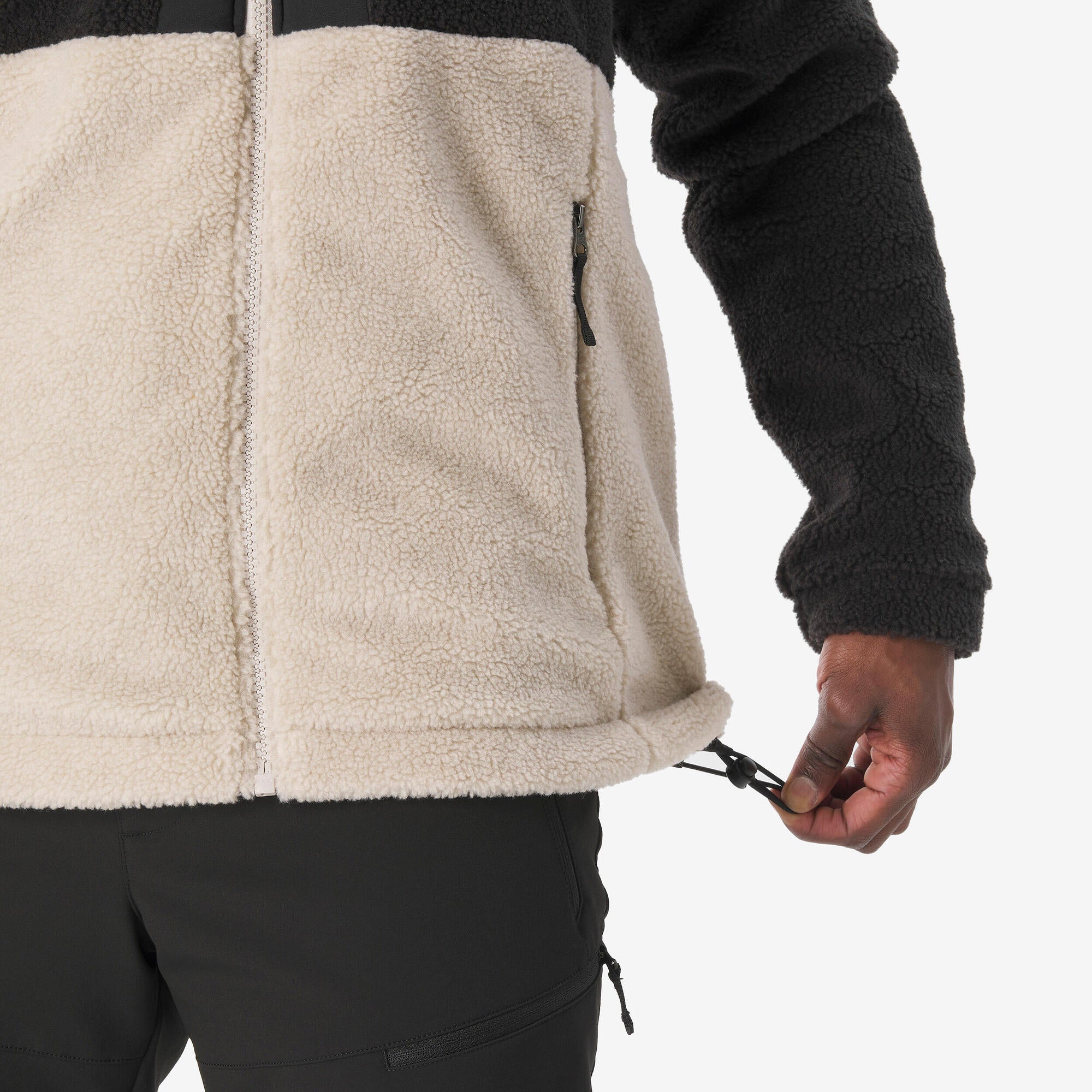 quechua-nh900-sherpa-fleecejacke-herren-lunar-beige image 7