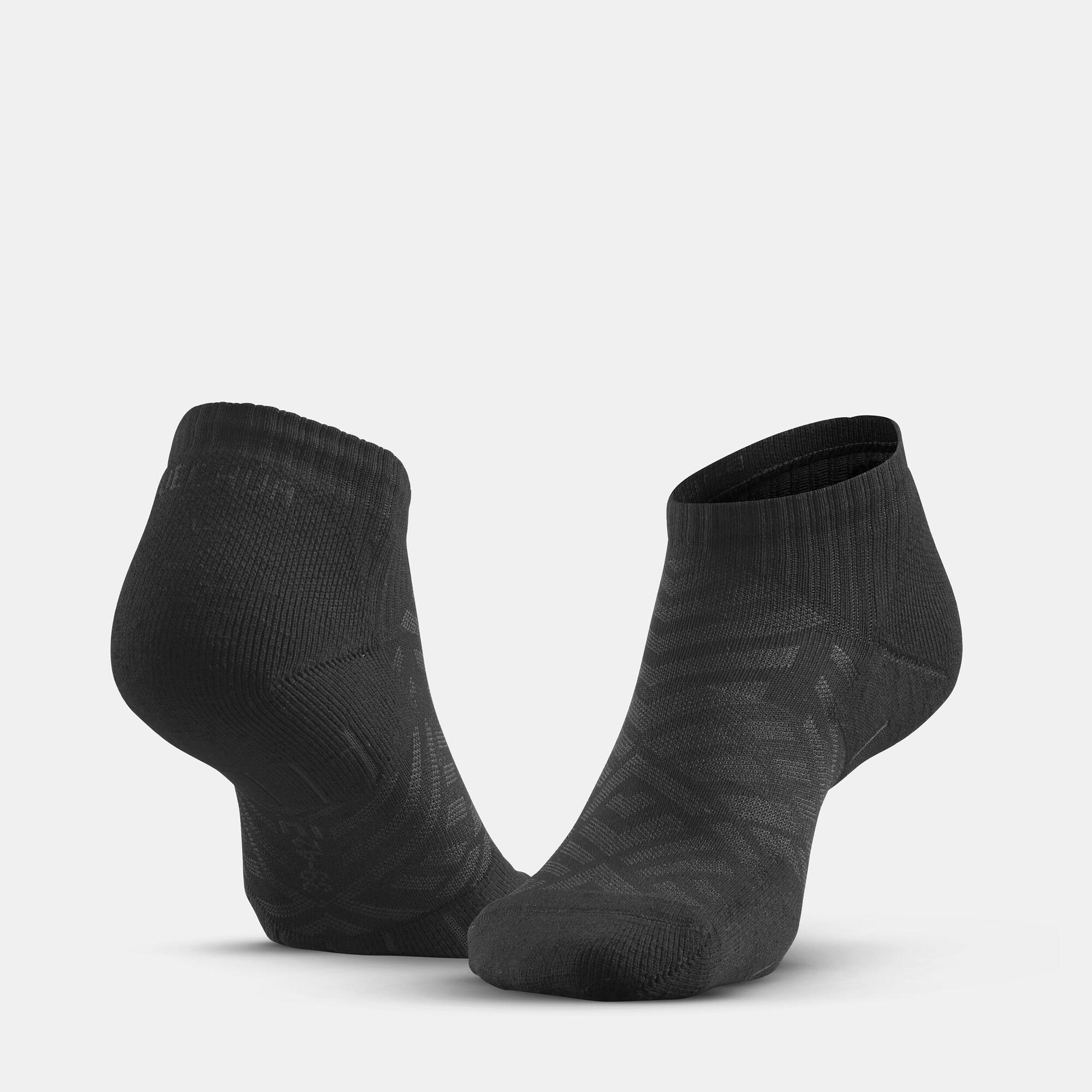 quechua-hike-100-low-socken-2er-pack-schwarz-baumwolle image 2