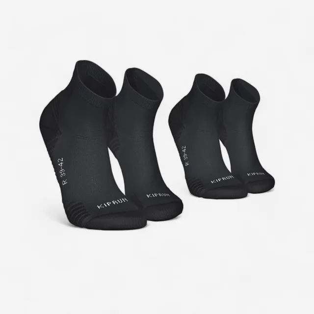 kiprun-500-laufsocken-dick-schwarz-2-paar image 1