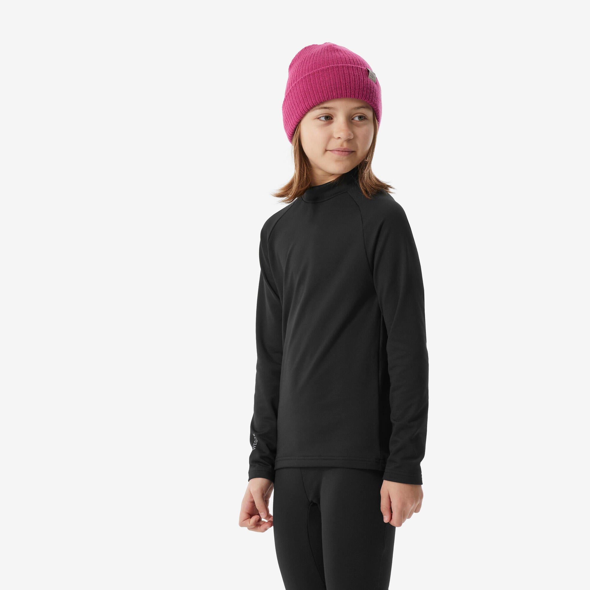 wedze-bl500-kinder-thermo-ski-unterhemd-schwarz image 2