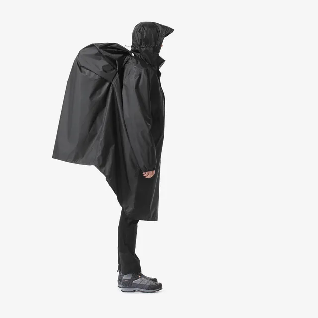 simond-mt500-regenponcho-60l-schwarz-mit-rmeln image 1