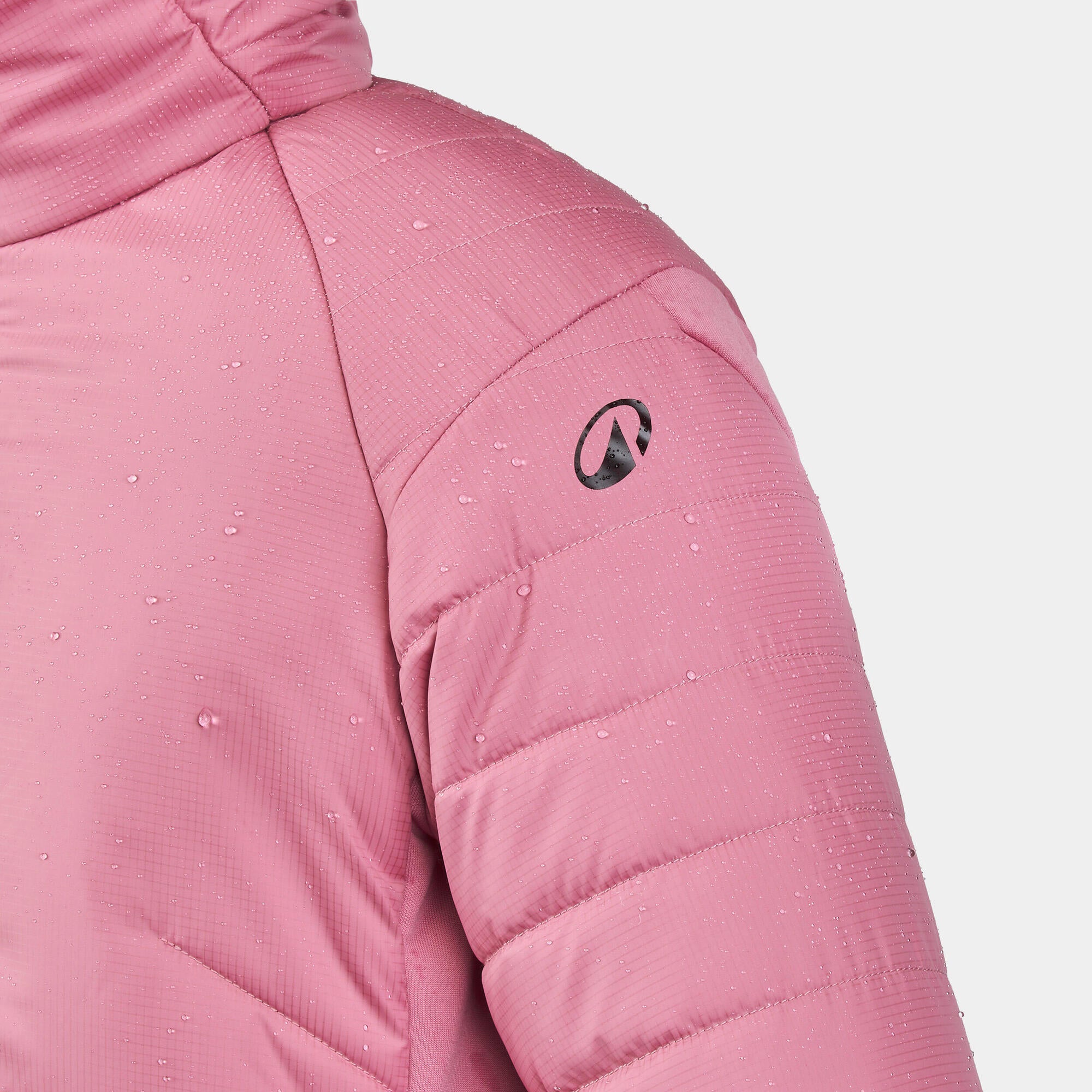 quechua-mh500-steppjacke-kinder-mauve-hybrid image 3