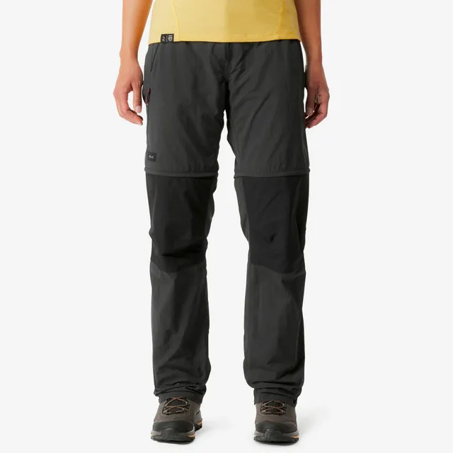 forclaz-mt100-2-in-1-zip-off-wanderhose-carbon-grau image 1