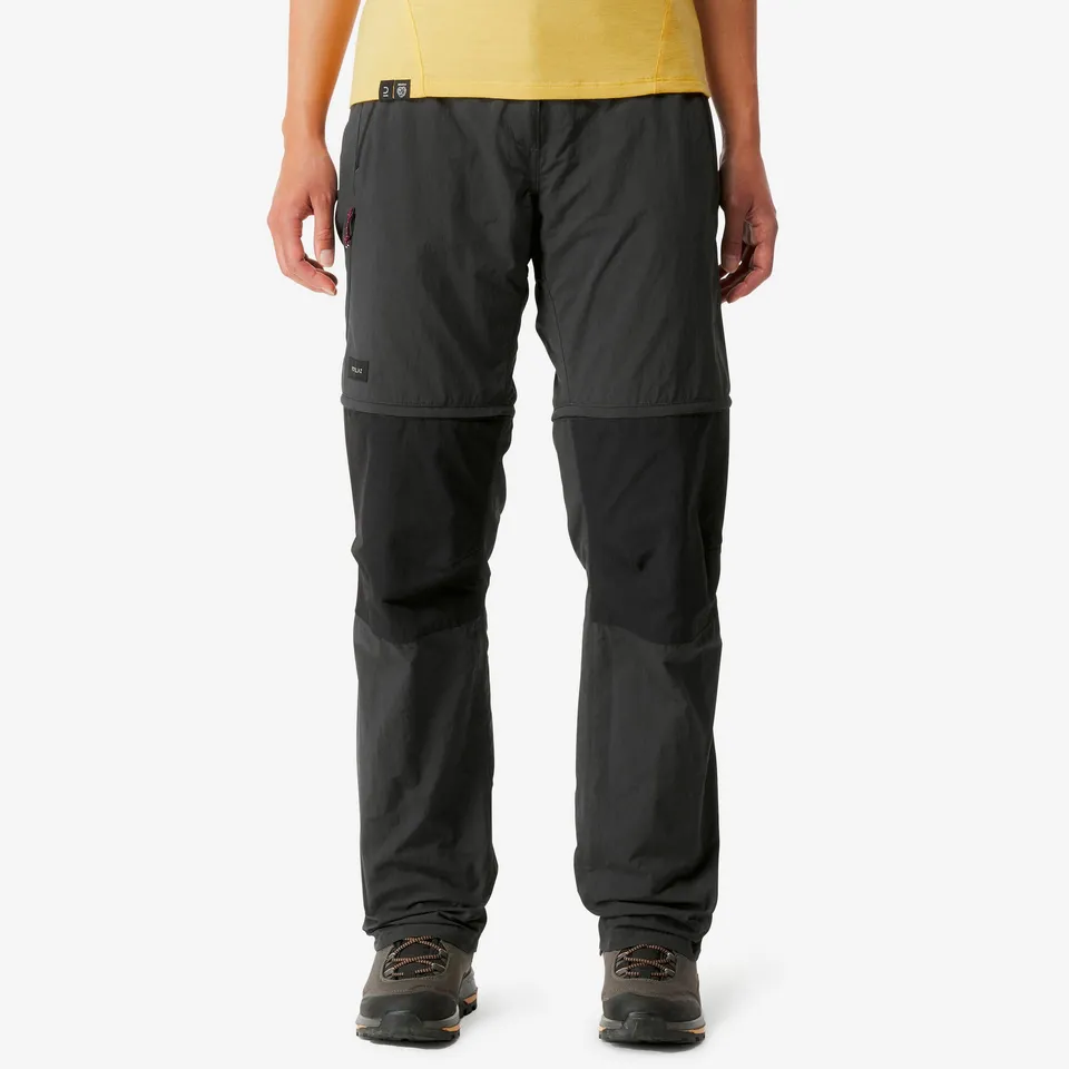 forclaz-mt100-2-in-1-zip-off-wanderhose-carbon-grau image 1