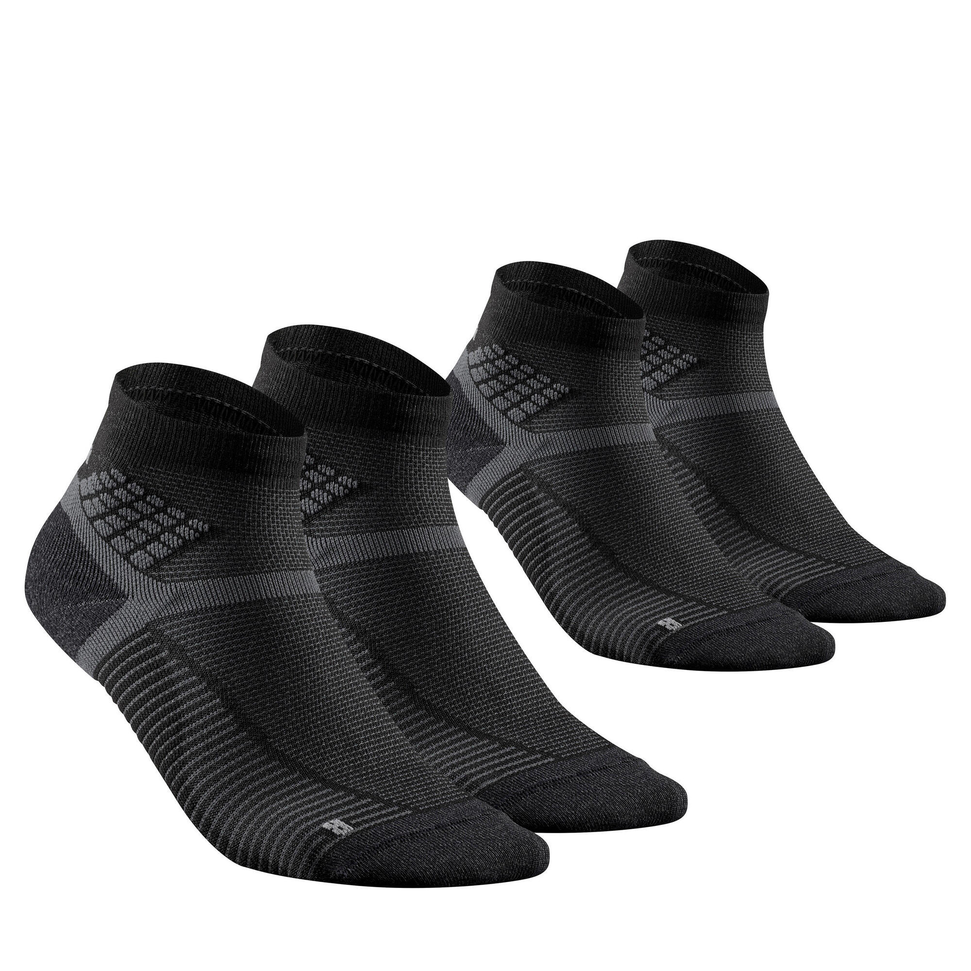 quechua-hike-500-mid-wandersocken-2er-pack-schwarz image 3