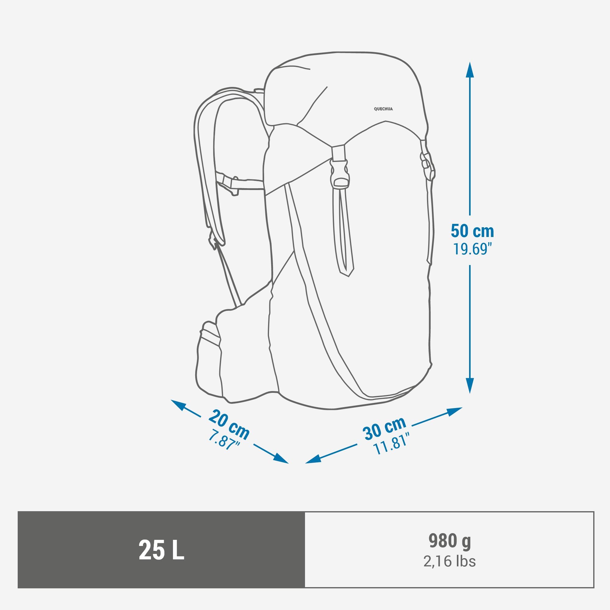 quechua-mh900-wanderrucksack-25-l-zinkgrau-tagesrucksack image 3