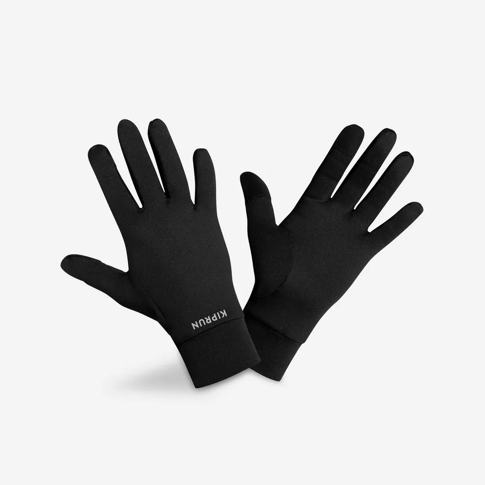btwin-kiprun-100-v2-laufhandschuhe-touchscreen-schwarz image 1