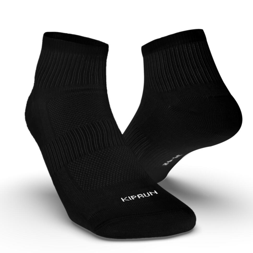 kiprun-run-100-mid-laufsocken-schwarz-3er-pack-blasenschutz image 2