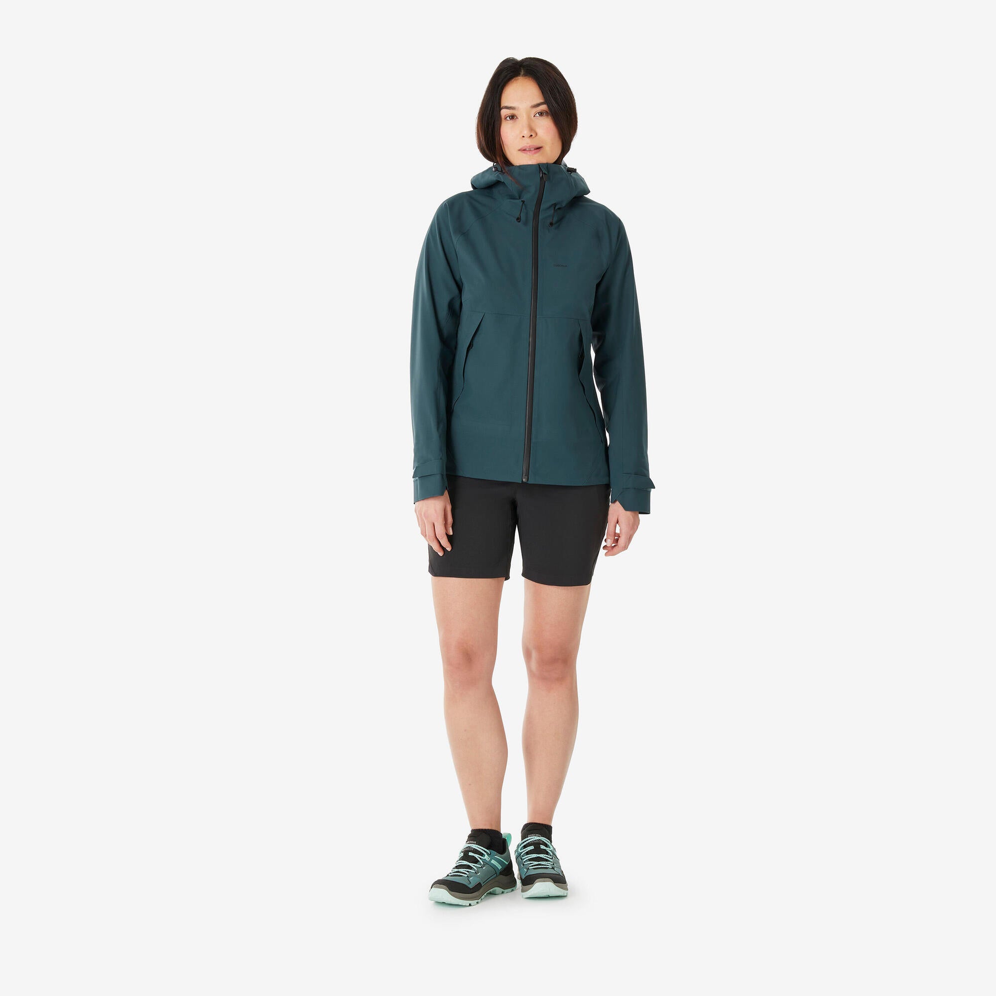 quechua-mh500-damen-regenjacke-wasserdicht-t-rkis image 2