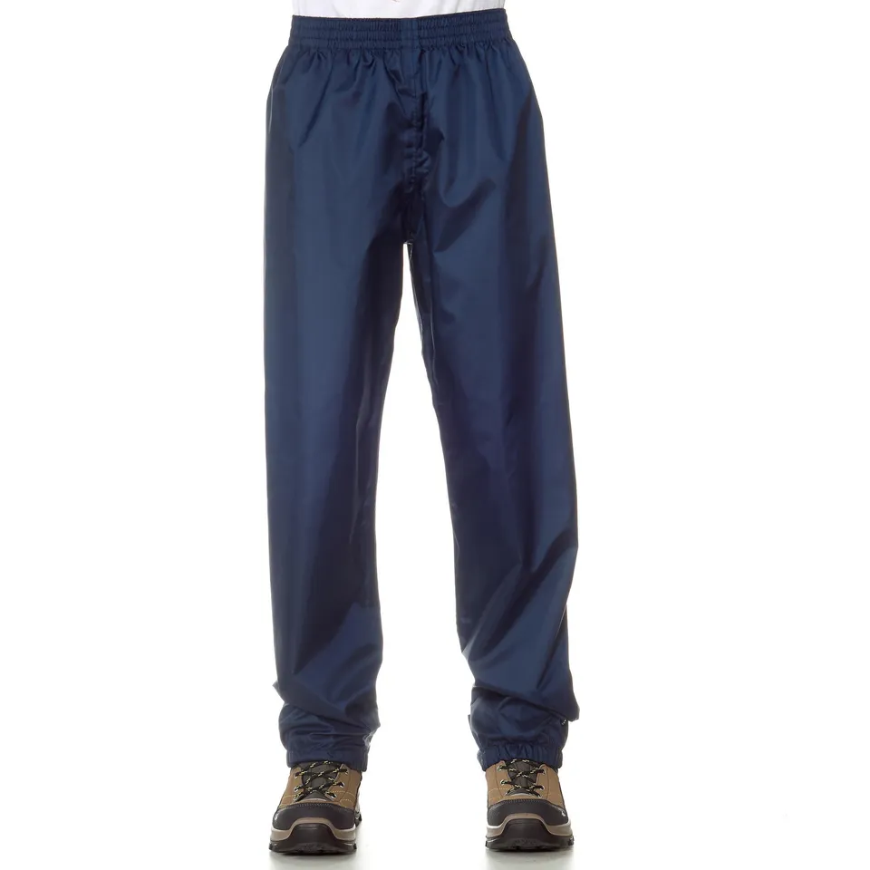 quechua-mh100-kinder-regenhose-wasserdicht-asphalt-blue image 1