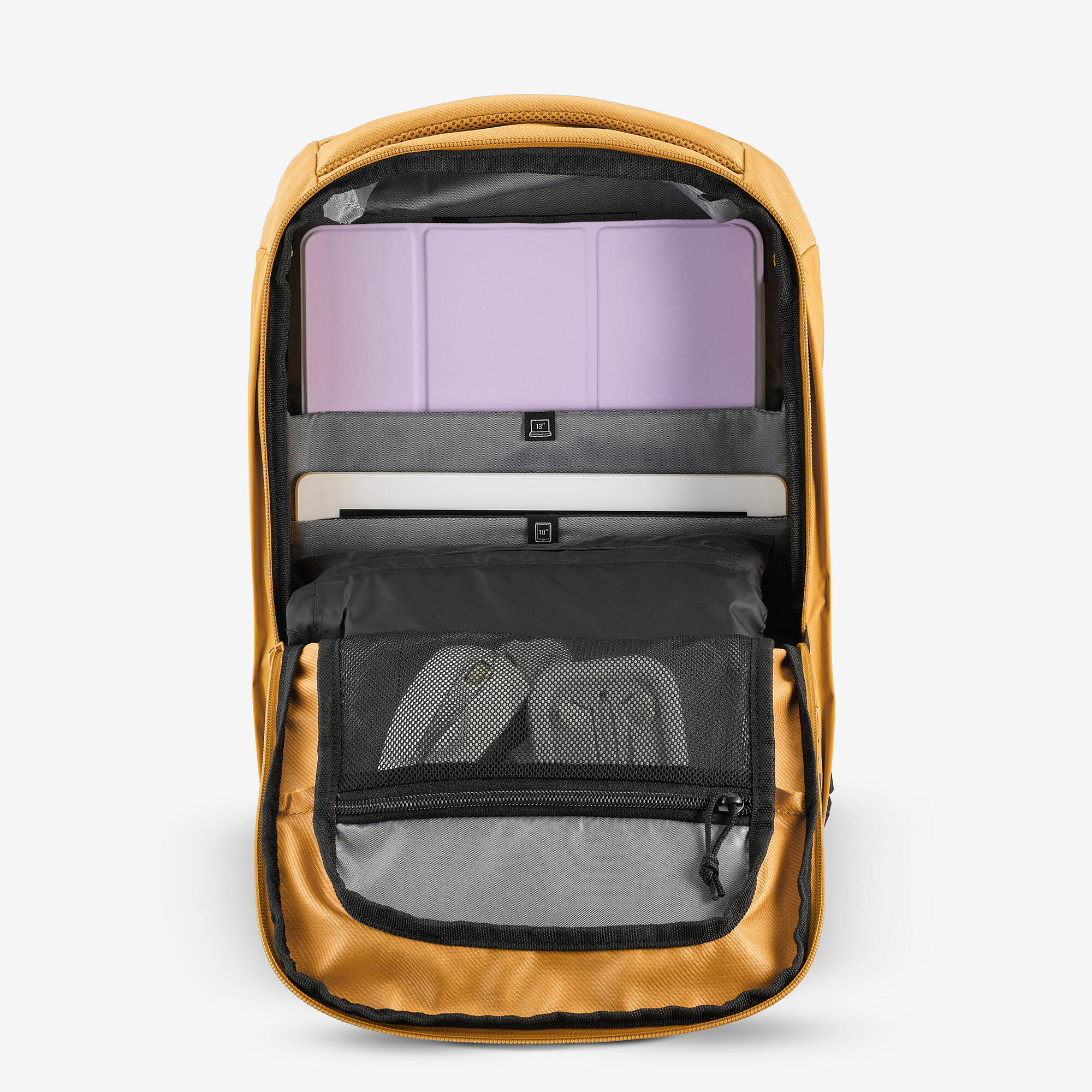 quechua-nh500-escape-wanderrucksack-16-l-gelb-ocker image 4