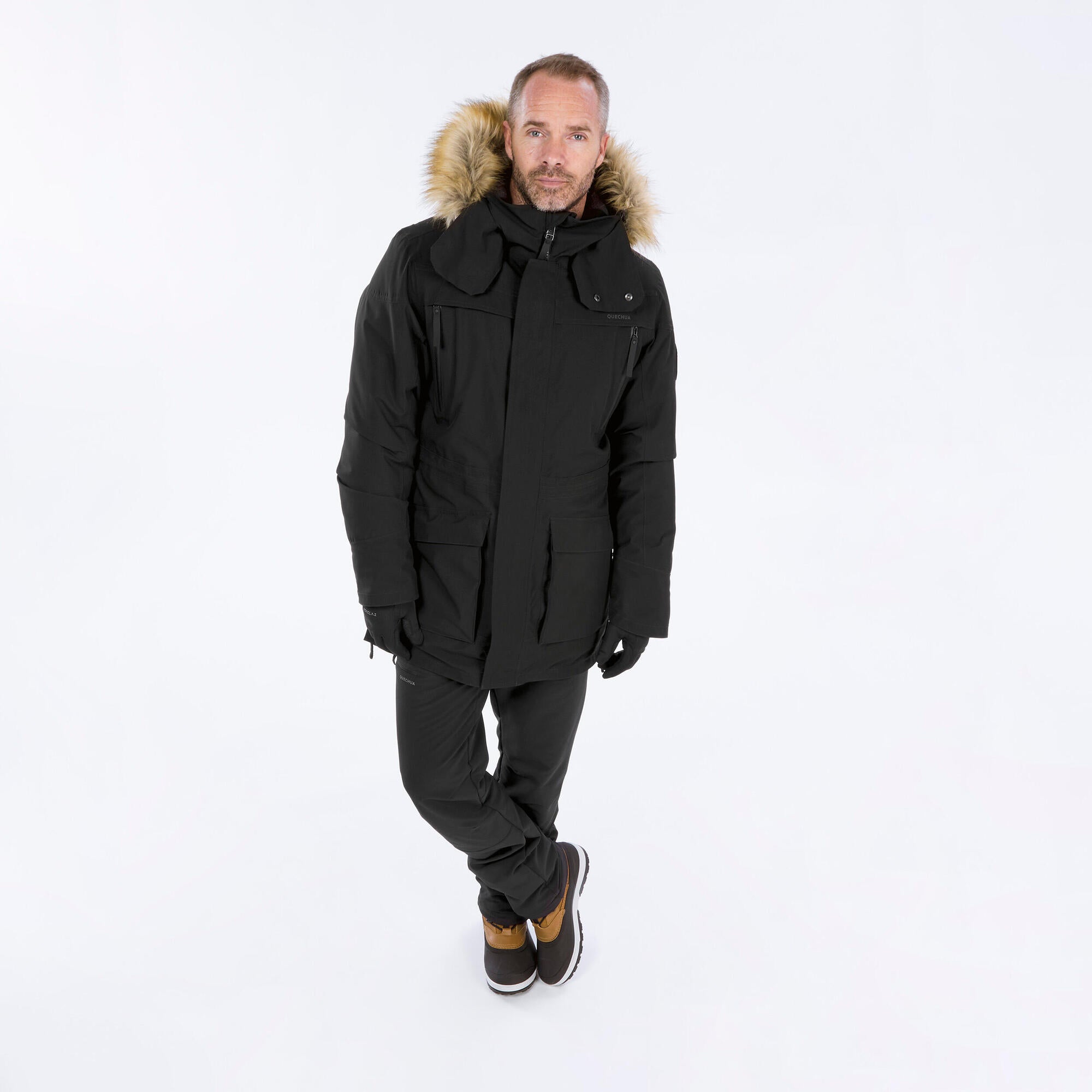 quechua-nh900-winter-parka-herren-schwarz-wasserdicht image 2