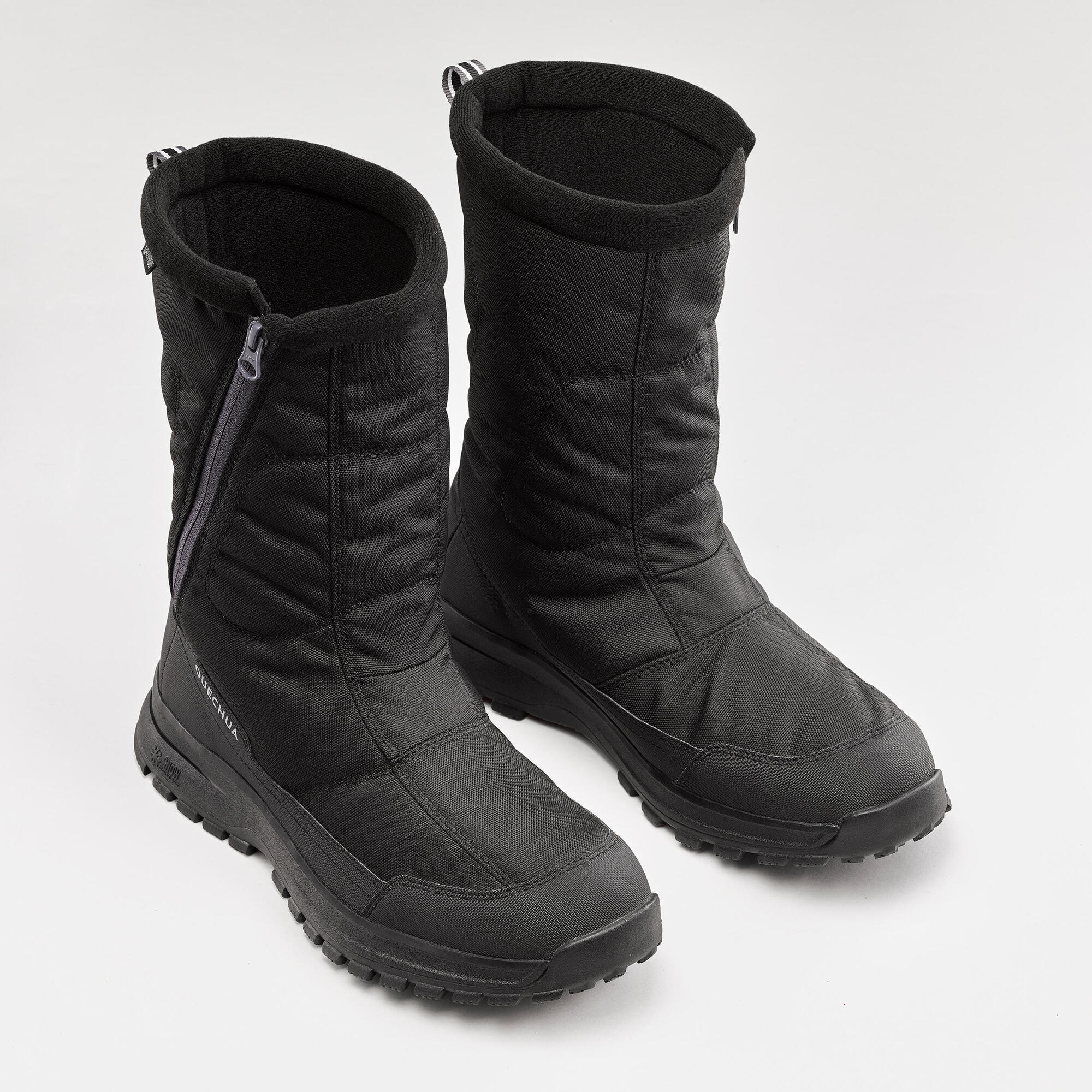 quechua-sh100-u-warm-schneestiefel-schwarz-wasserdicht image 2