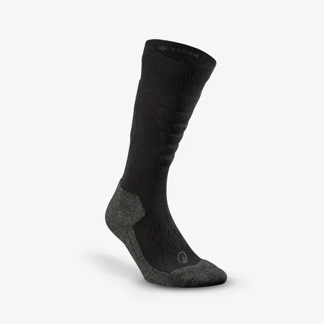 wedze-500-warme-woll-skisocken-smoked-black image 1