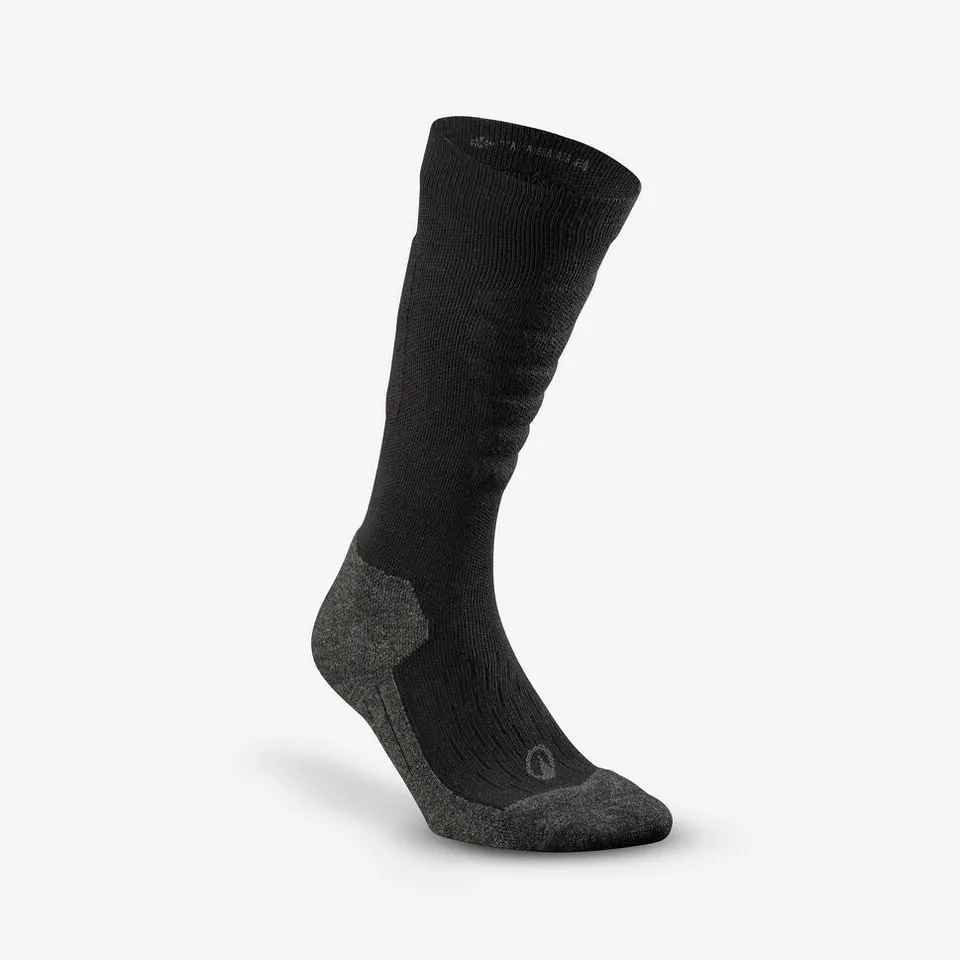 wedze-500-warme-woll-skisocken-smoked-black image 1