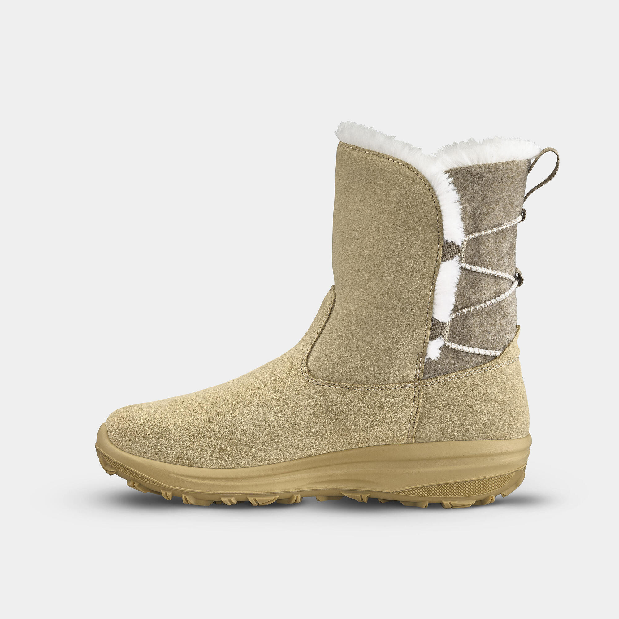 quechua-sh500-warm-schneestiefel-damen-sand-wasserdicht image 3
