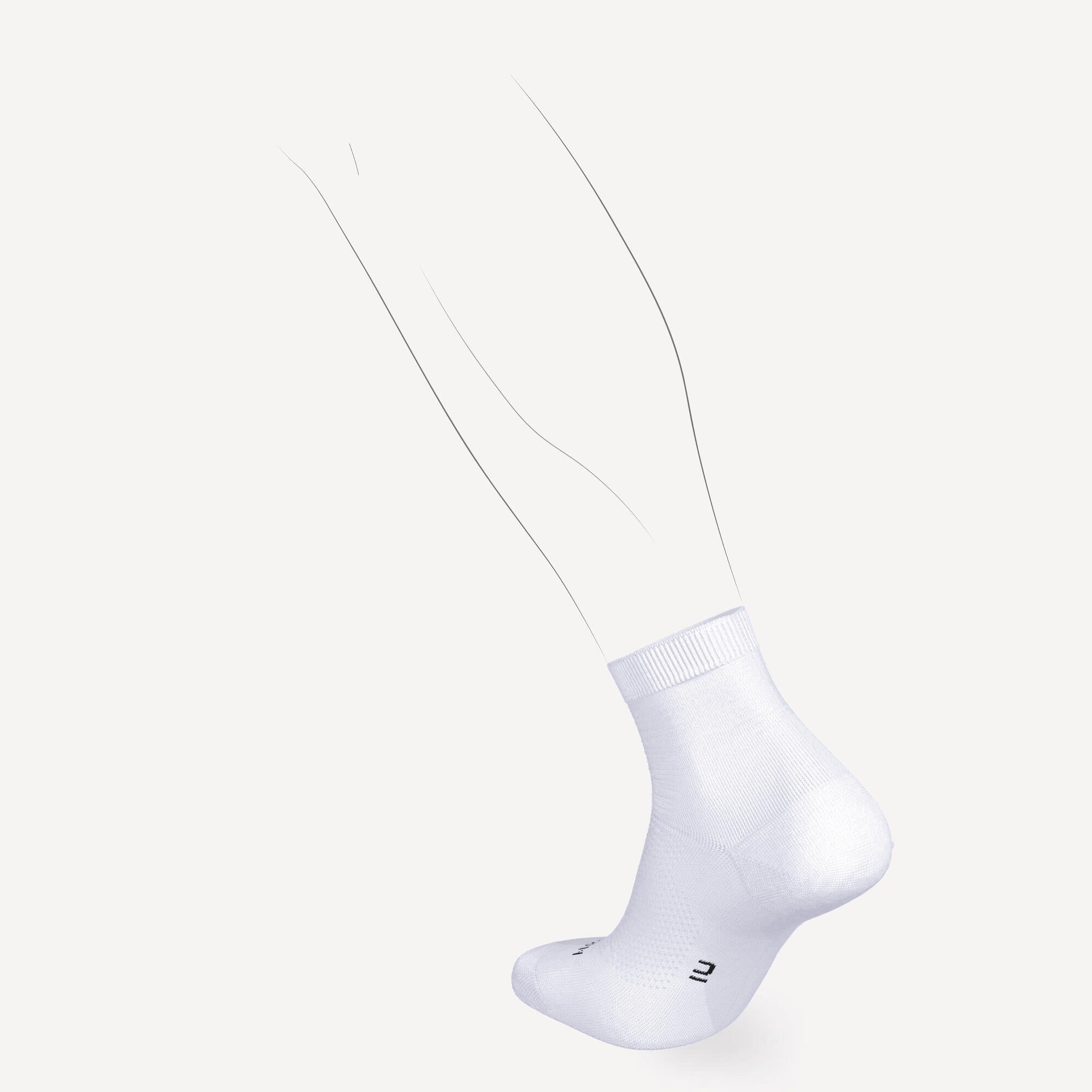 kiprun-run-500-laufsocken-wei-d-nn-2er-pack-atmungsaktiv image 3