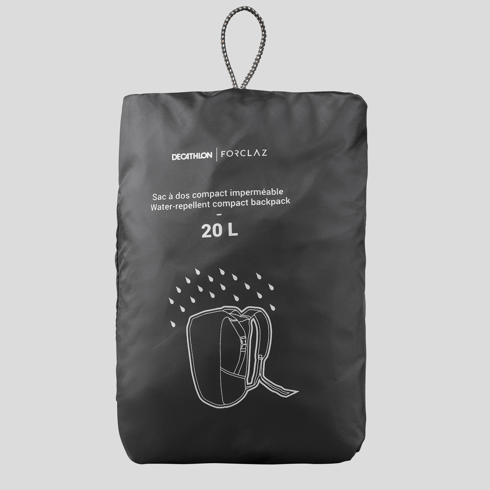 forclaz-travel-100-rucksack-20-l-schwarz-wasserdicht image 6