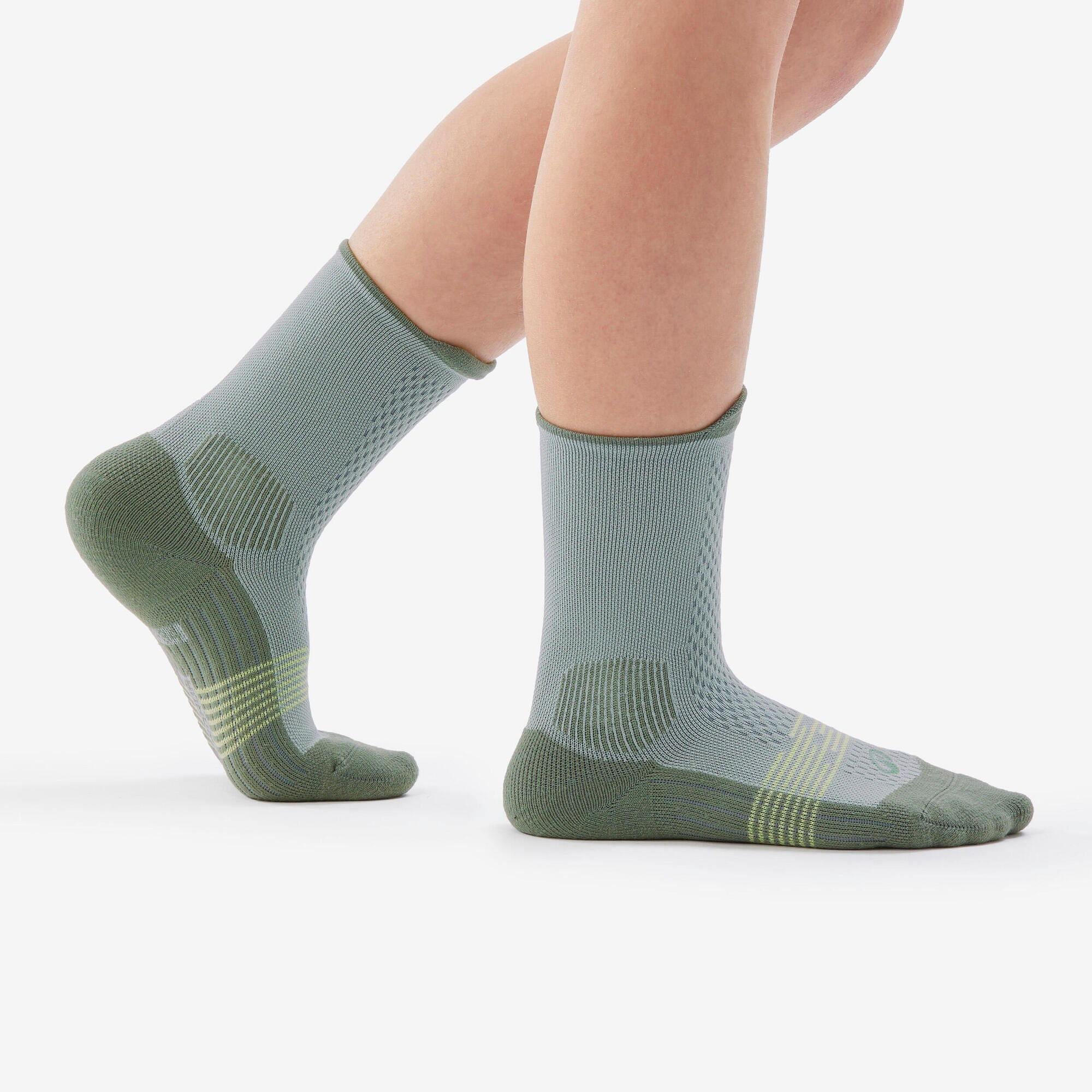quechua-hike-500-wandersocken-kinder-2er-pack-gr-n image 8