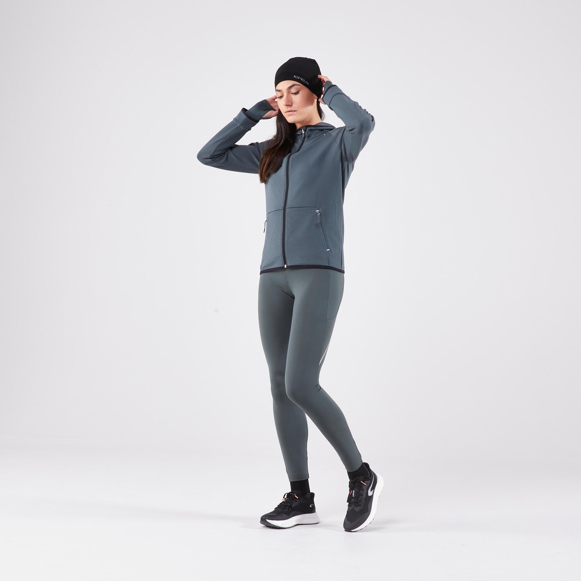 kiprun-seamless-laufm-tze-beanie-smoked-black-nahtlos image 7