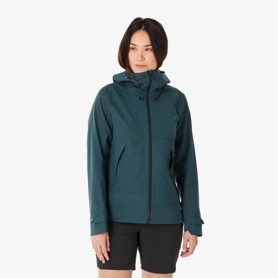 quechua-mh500-damen-regenjacke-wasserdicht-t-rkis image 1