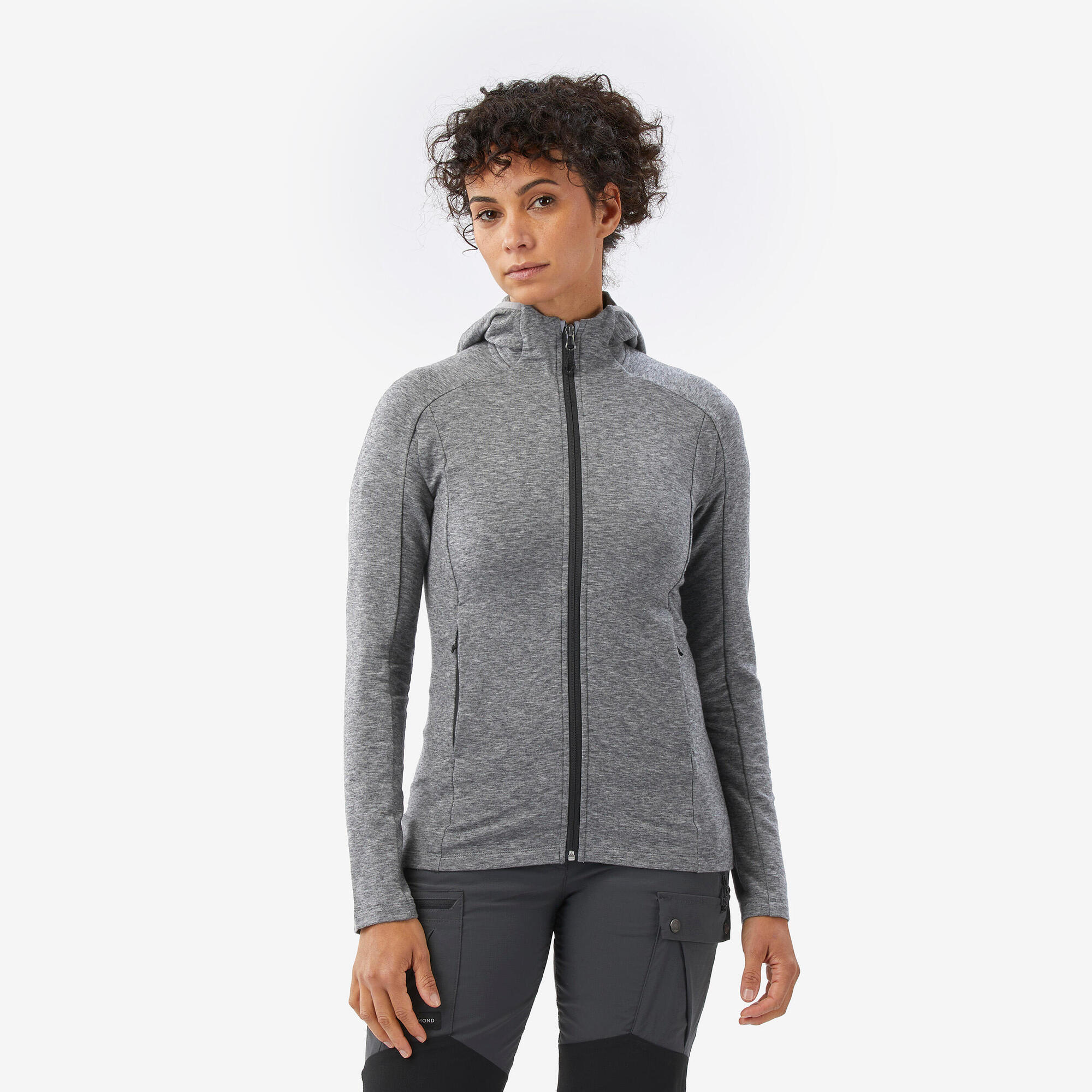 simond-merino-fresh-damen-kapuzenjacke-grau-m image 1