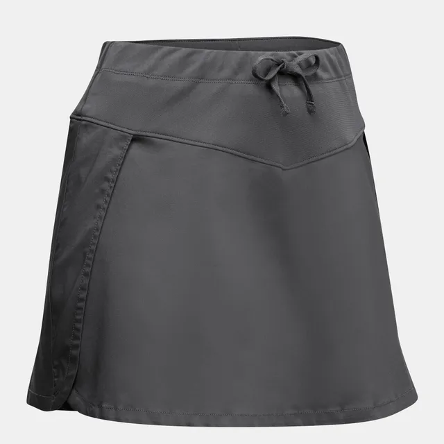 quechua-nh500-damen-wanderrock-skort-grau image 1