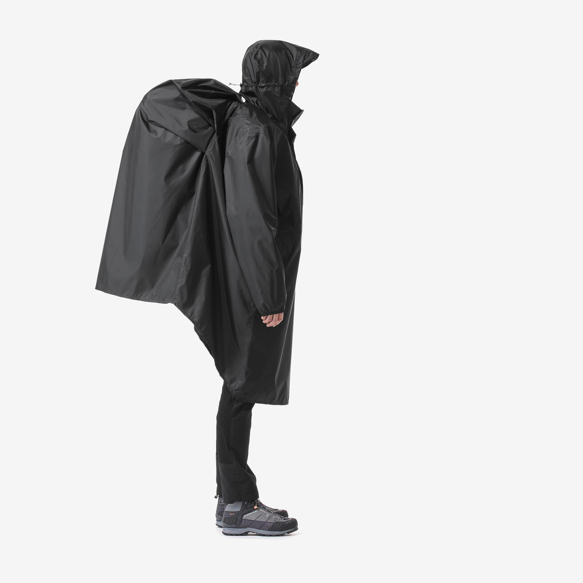 simond-mt500-regenponcho-60l-schwarz-mit-rmeln image 1