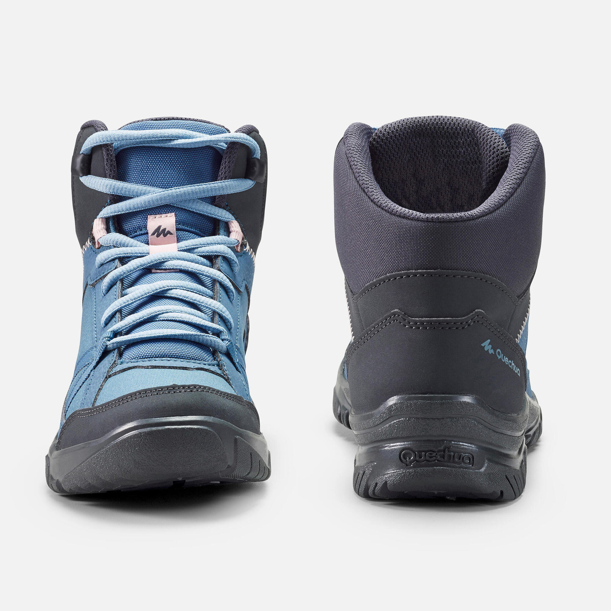 quechua-nh100-mid-wanderschuhe-damen-blau-grau image 4