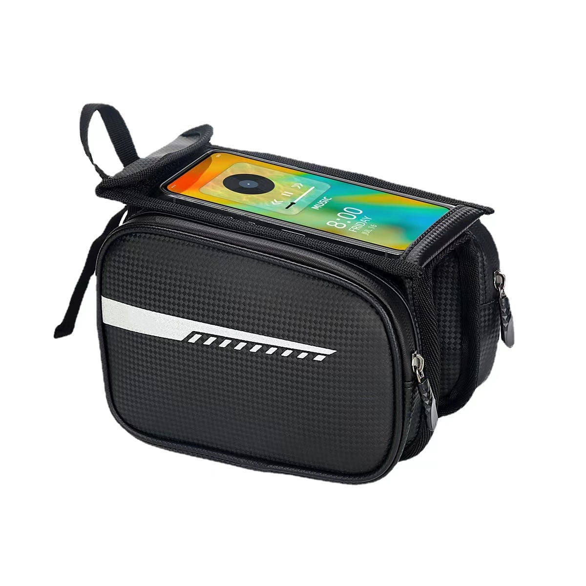ado-oberrohrtasche-fahrradtasche-top-tube-bag-schwarz image 1