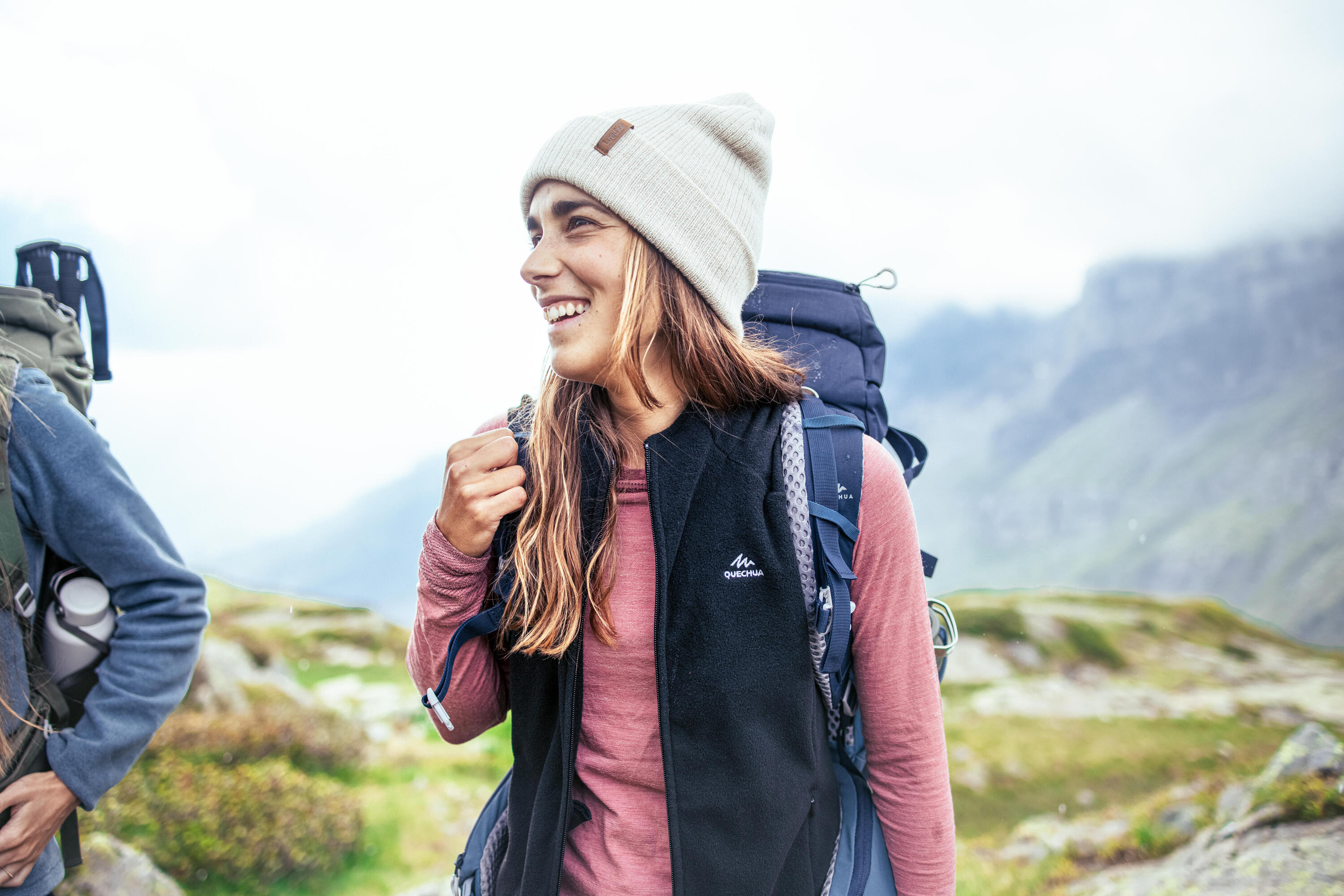 quechua-mh120-fleeceweste-damen-schwarz-leicht image 8