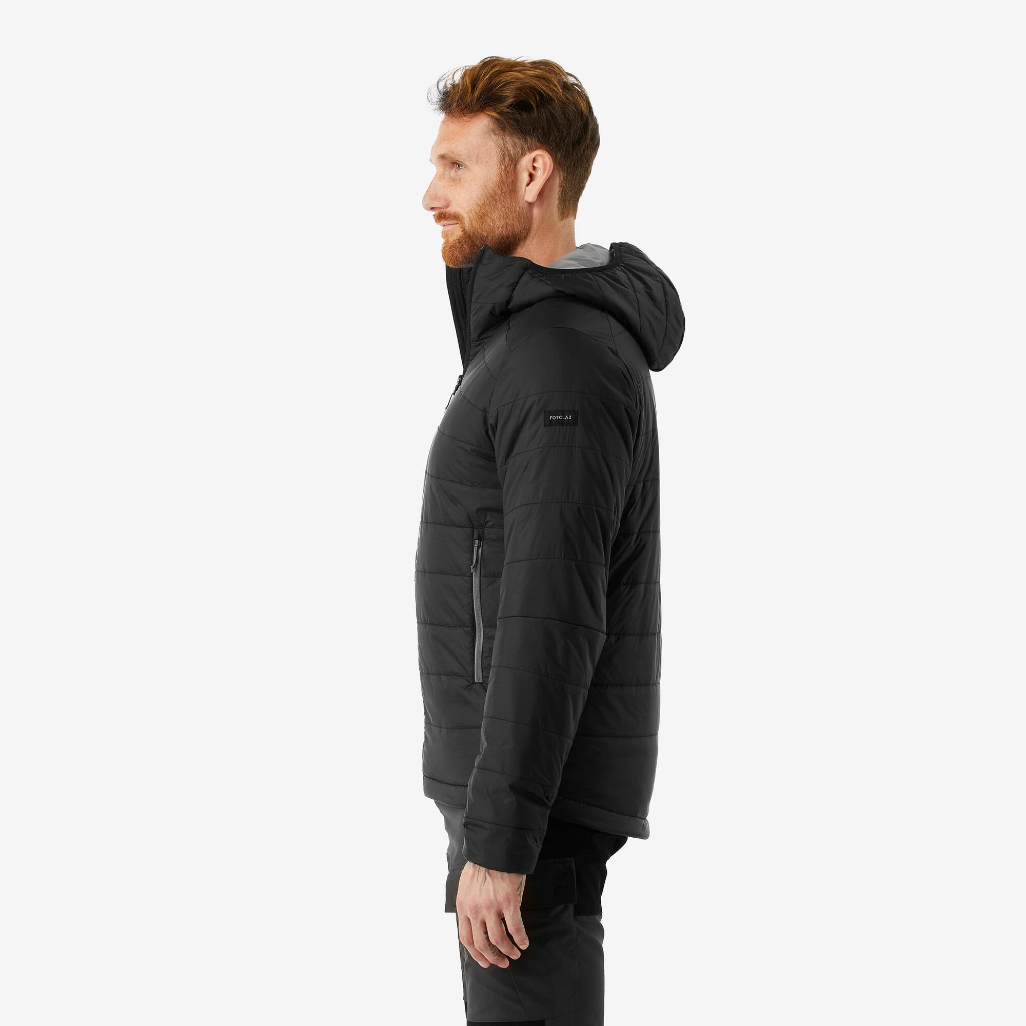forclaz-mt100-herren-steppjacke-schwarz-mit-kapuze image 6