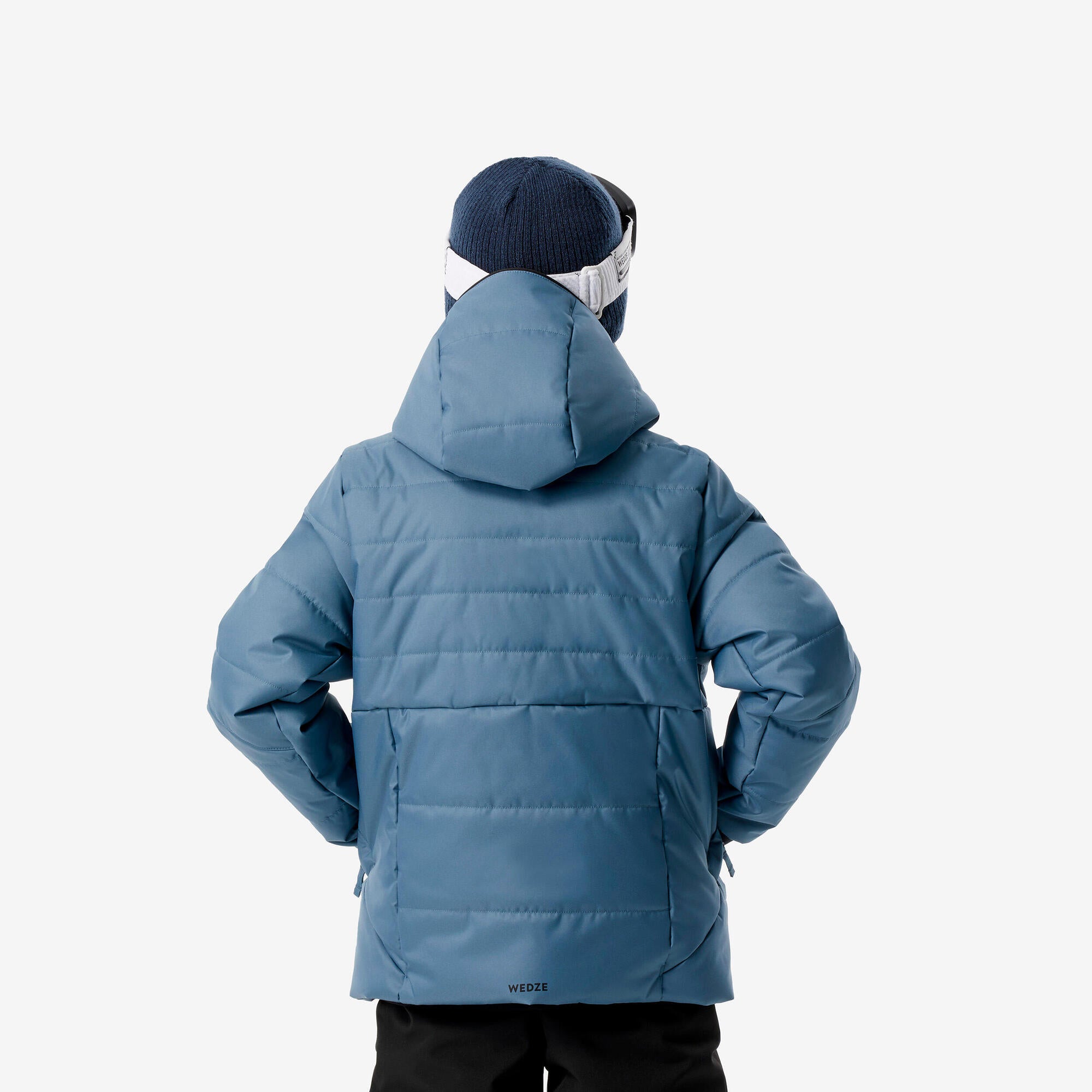 wedze-100-puffer-skijacke-kinder-wasserdicht-blue-gray image 4
