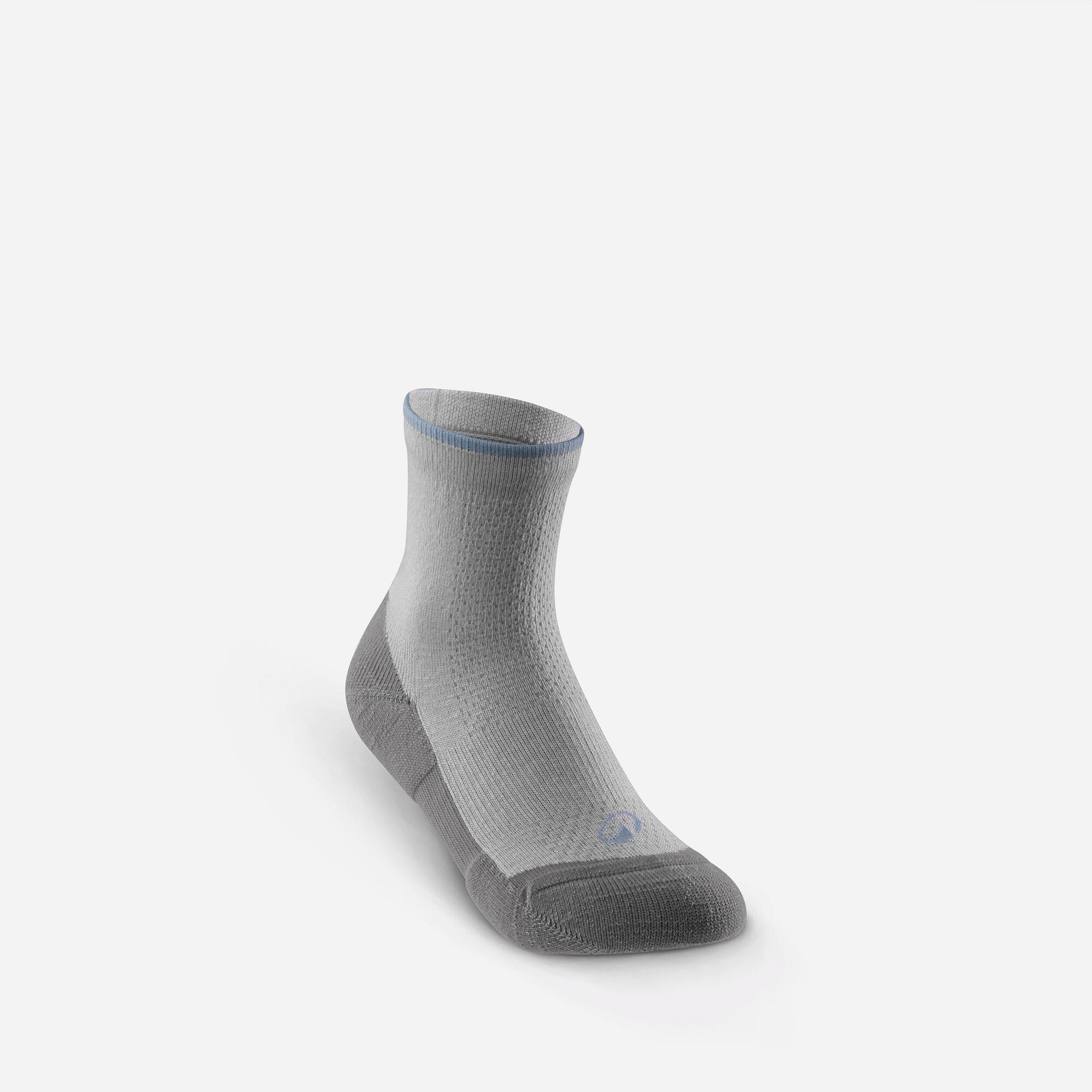 quechua-hike-100-wandersocken-kinder-2er-pack-grau image 3