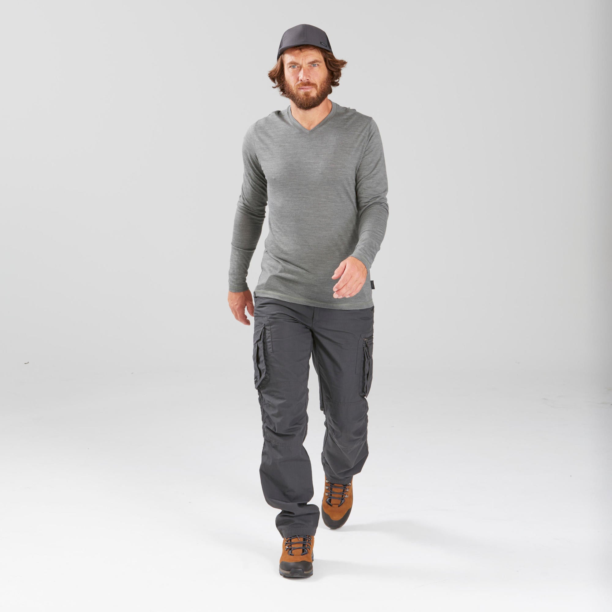 forclaz-travel-100-cargohose-herren-carbon-grau-schnelltrocknend image 8