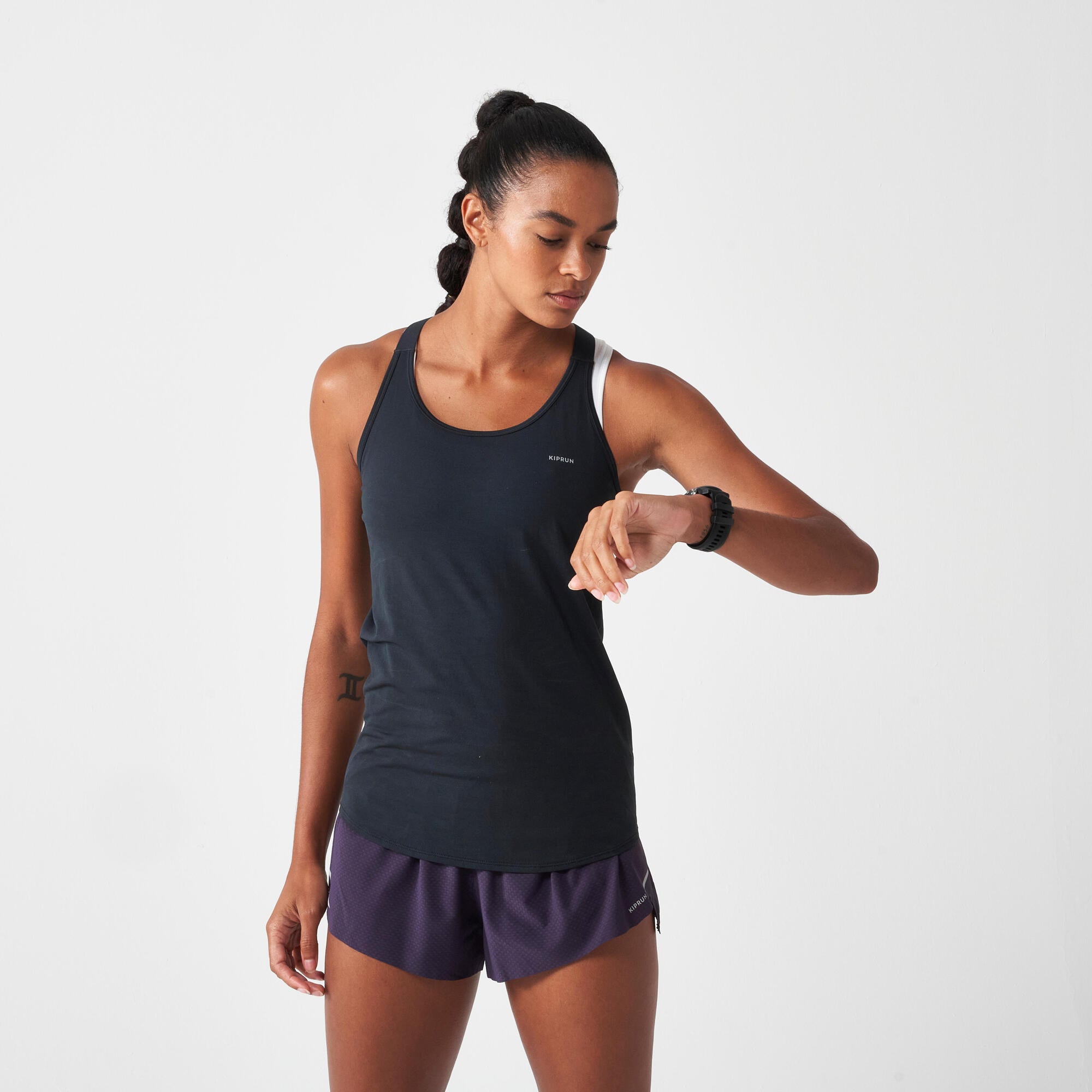 kiprun-run-500-seamless-lauftop-damen-graphit-gr-s image 8