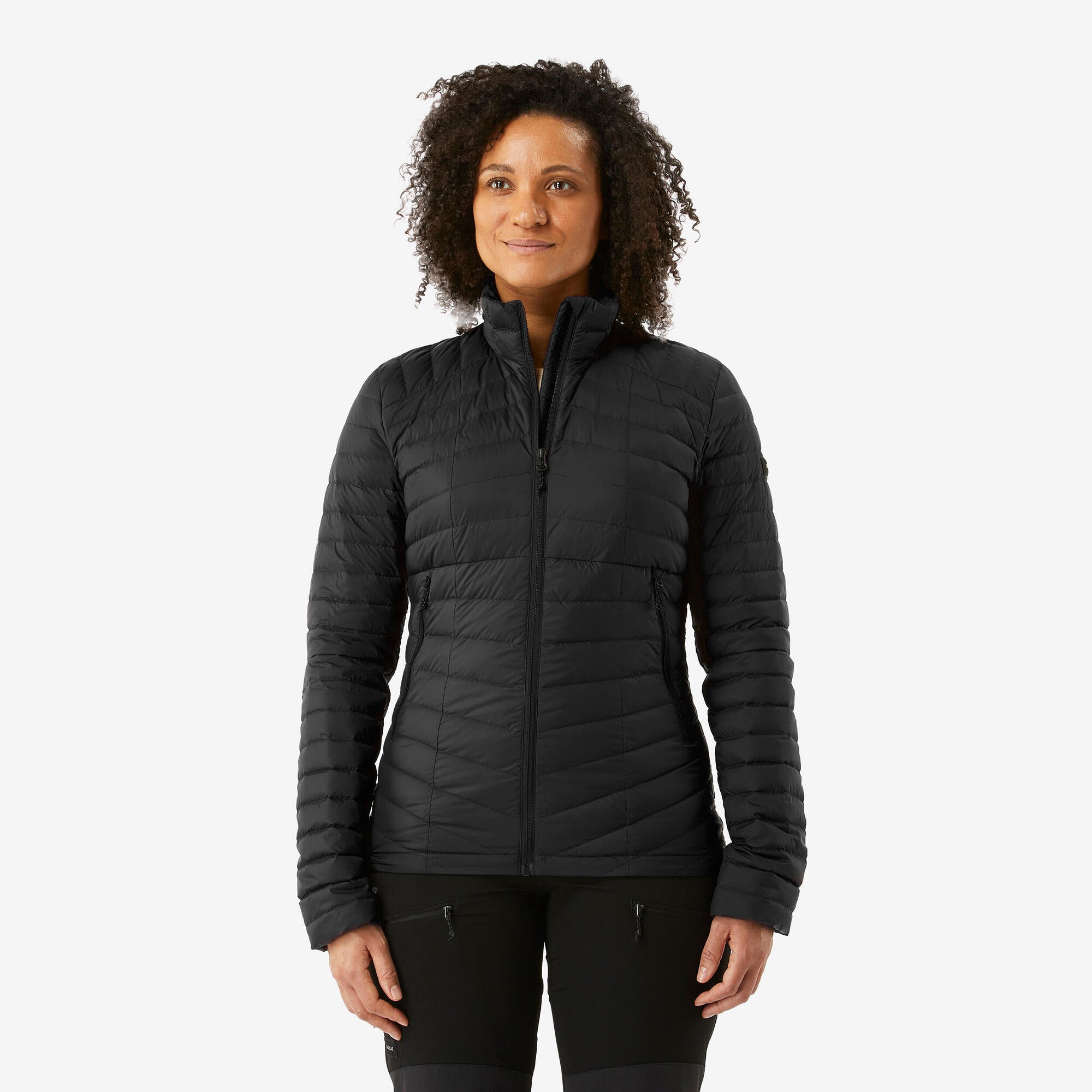 forclaz-mt100-daunenjacke-damen-puffer-schwarz-warm image 1