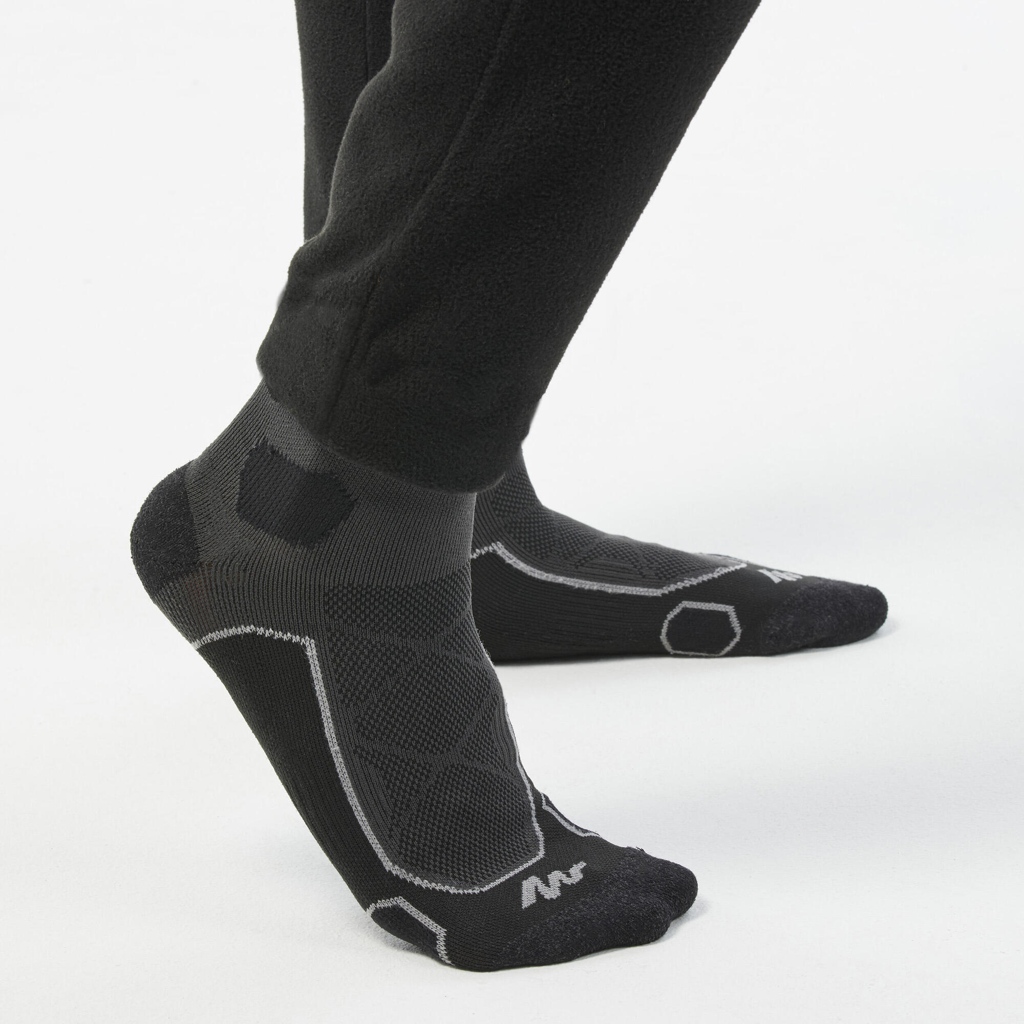 quechua-mh100-fleece-leggings-herren-schwarz-atmungsaktiv image 3