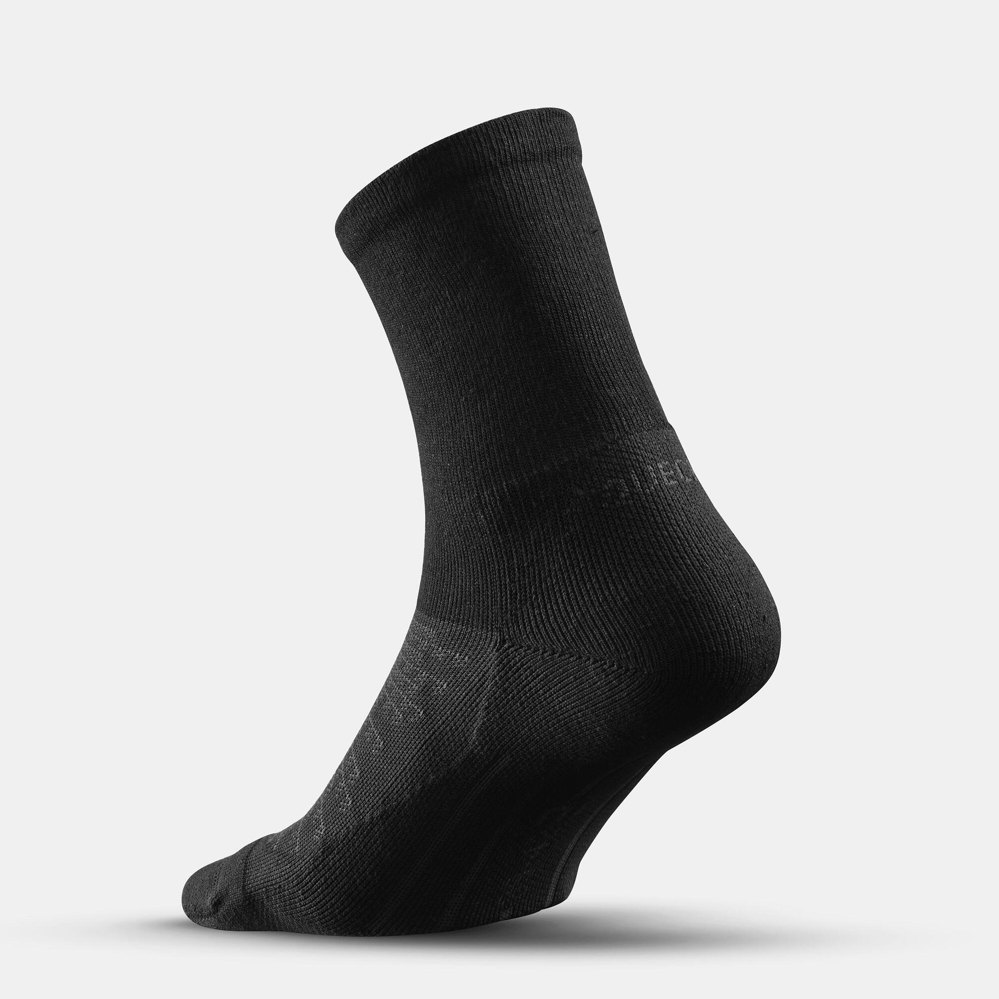 quechua-hike-100-high-socken-2er-pack-schwarz-m9 image 4