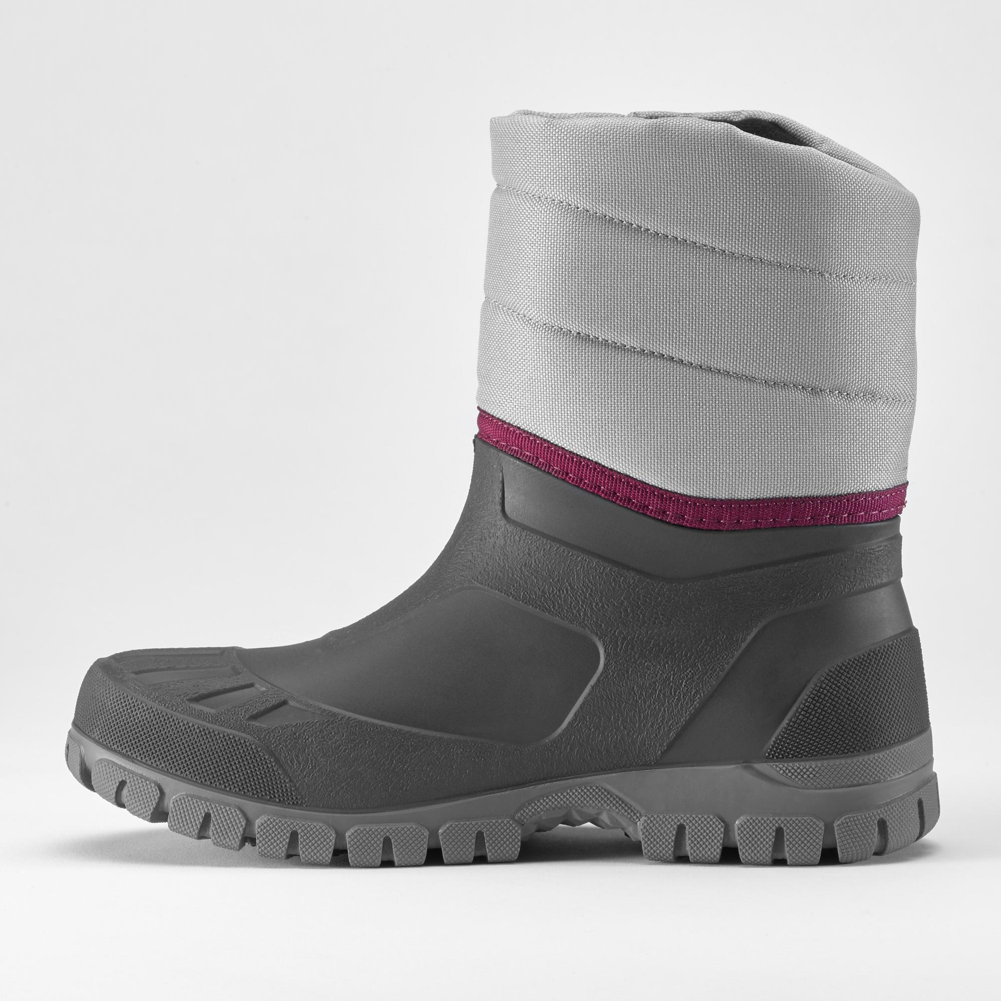quechua-sh100-schneestiefel-damen-grau-wasserdicht-warm image 3