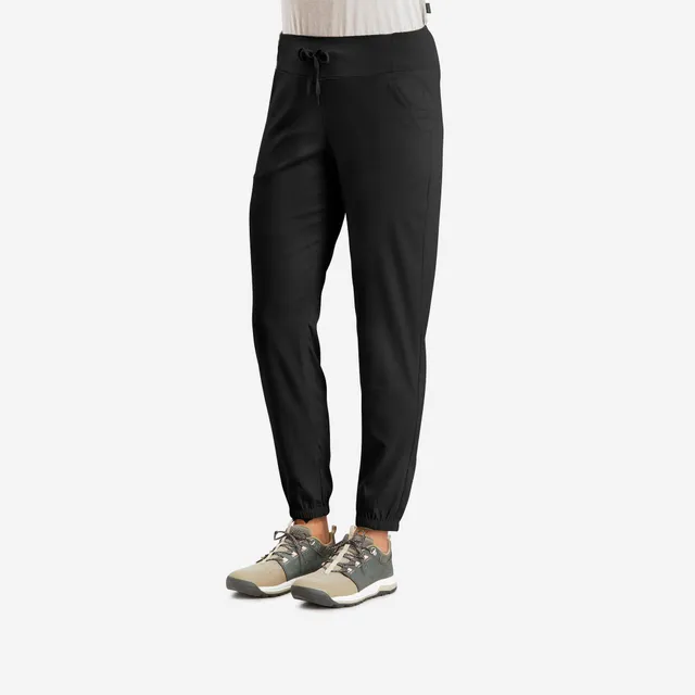 quechua-nh100-wanderhose-damen-smoked-black image 1