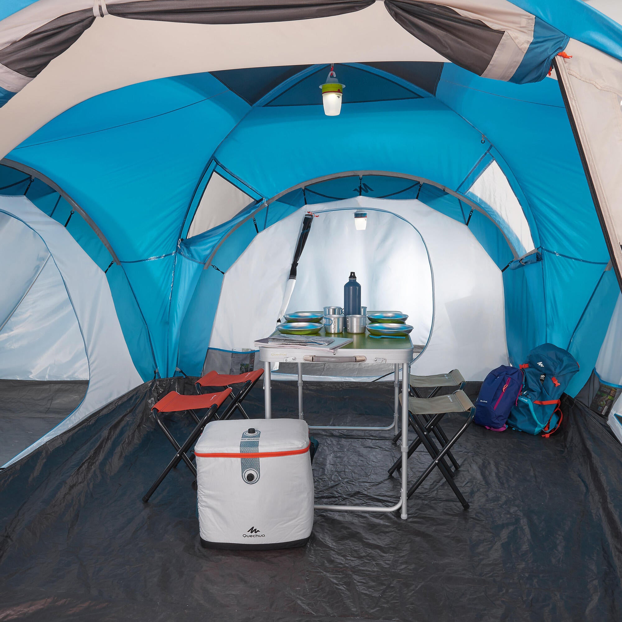 quechua-arpenaz-family-zelt-6-personen-3-kammern-blau image 3