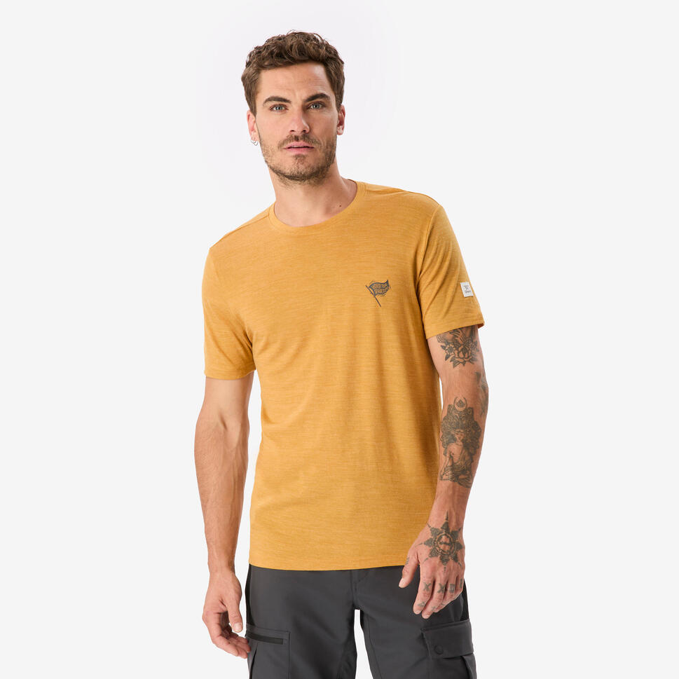 simond-travel-500-t-shirt-herren-merino-yellow-ochre image 1