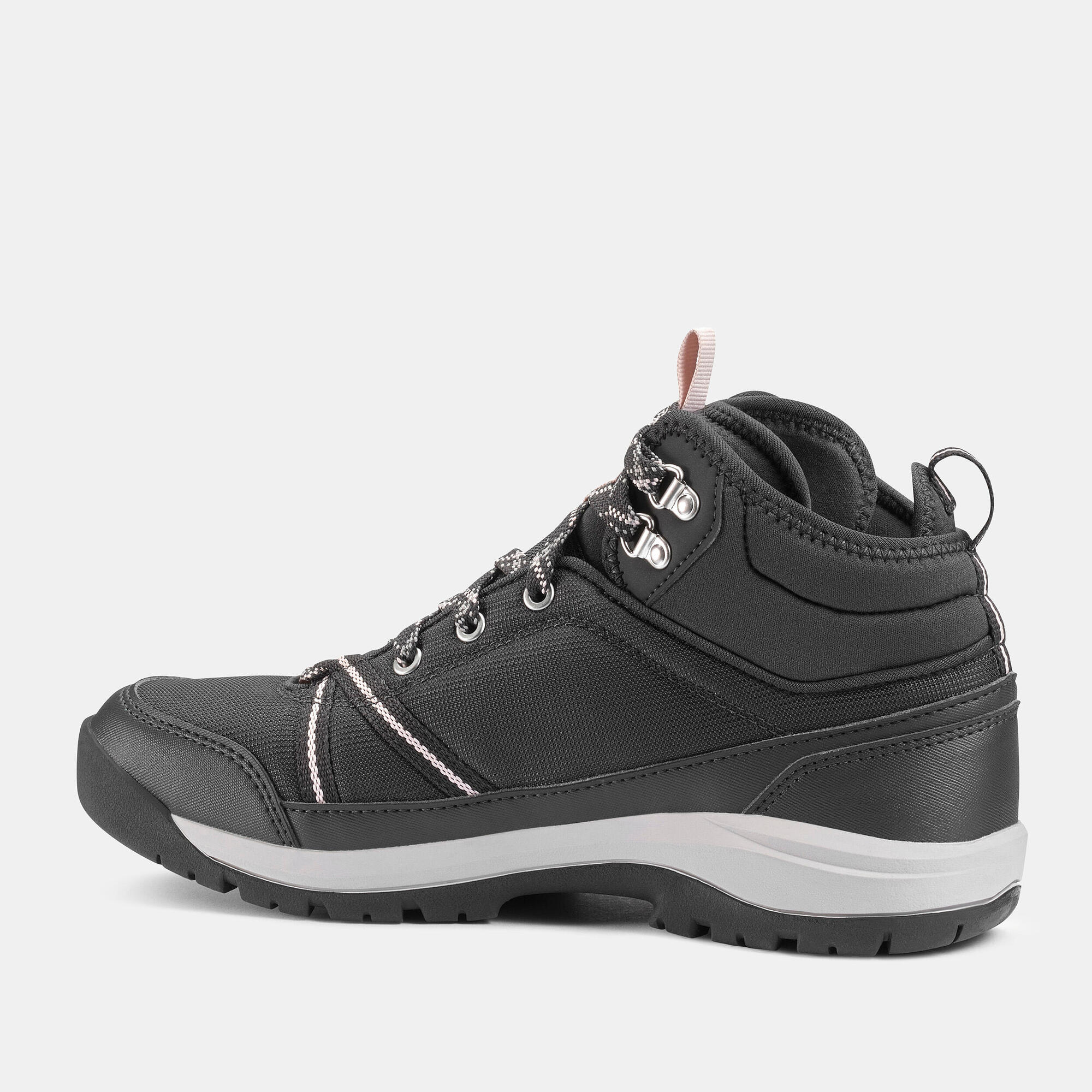 quechua-nh100-mid-wp-wanderschuhe-damen-grau image 2